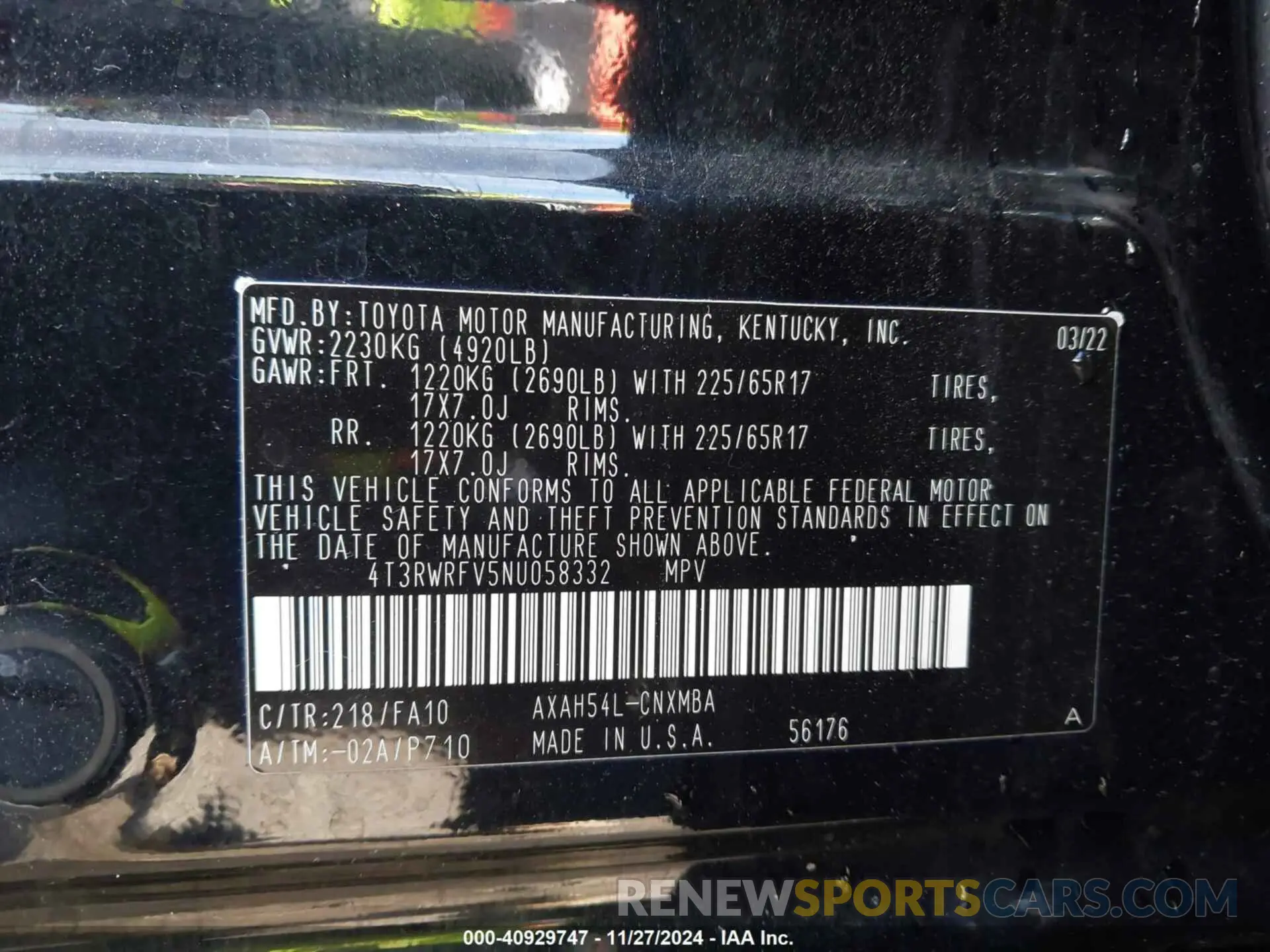 9 fotografías del automóvil dañado 4T3RWRFV5NU058332 TOYOTA RAV4 HYBRID 2022