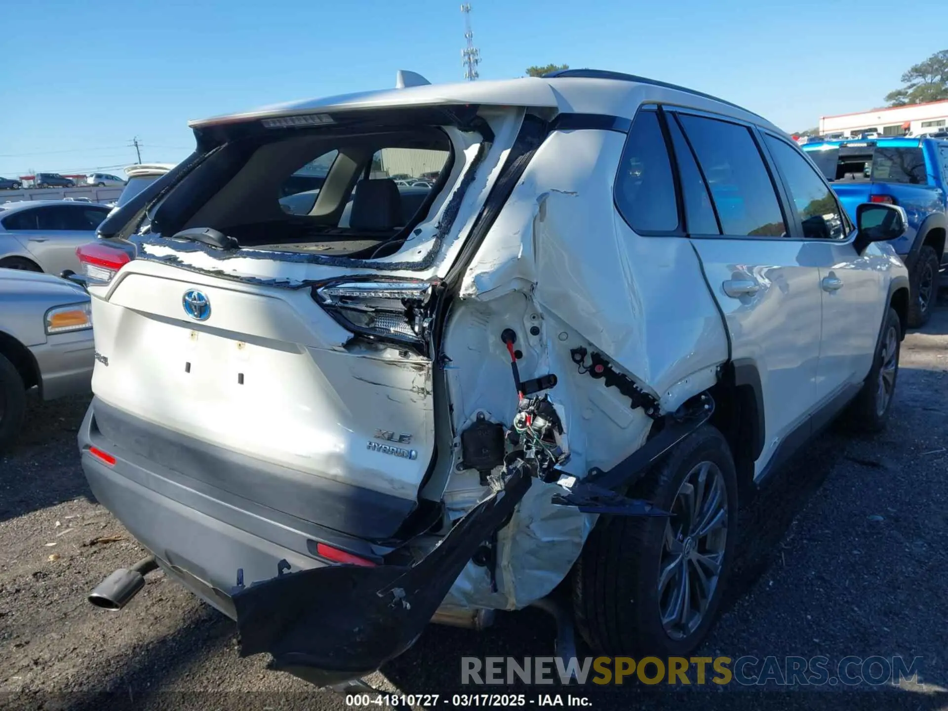 4 fotografías del automóvil dañado JTMB6RFV0ND077627 TOYOTA RAV4 HYBRID 2022
