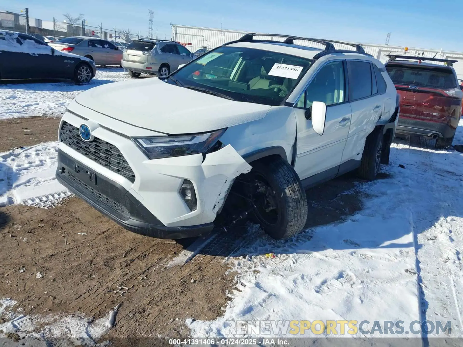 2 fotografías del automóvil dañado JTMB6RFV7ND067256 TOYOTA RAV4 HYBRID 2022