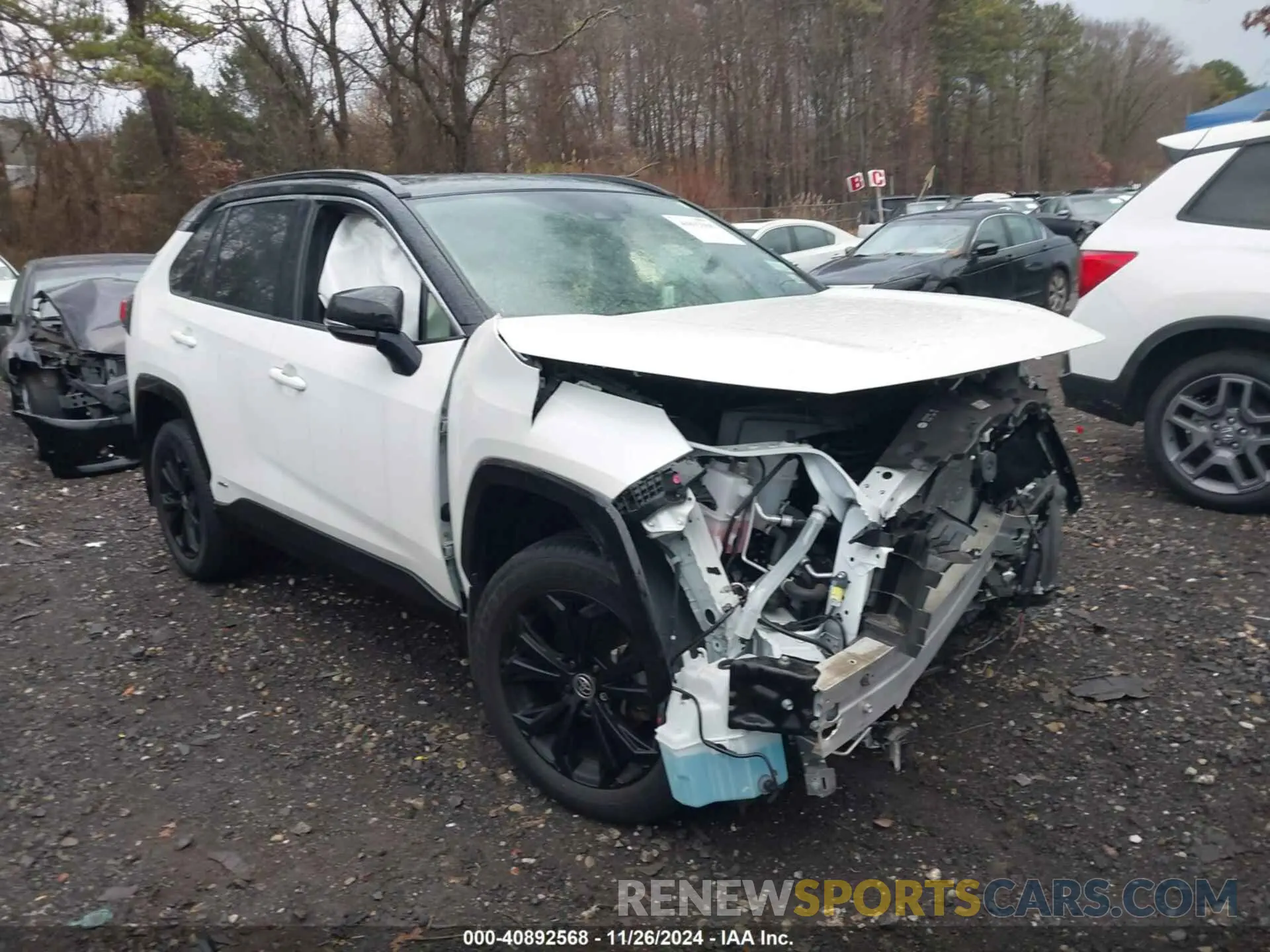 12 fotografías del automóvil dañado JTME6RFV1ND535933 TOYOTA RAV4 HYBRID 2022