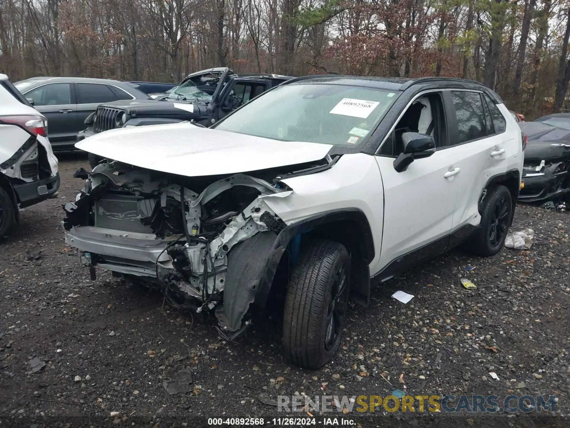 2 fotografías del automóvil dañado JTME6RFV1ND535933 TOYOTA RAV4 HYBRID 2022