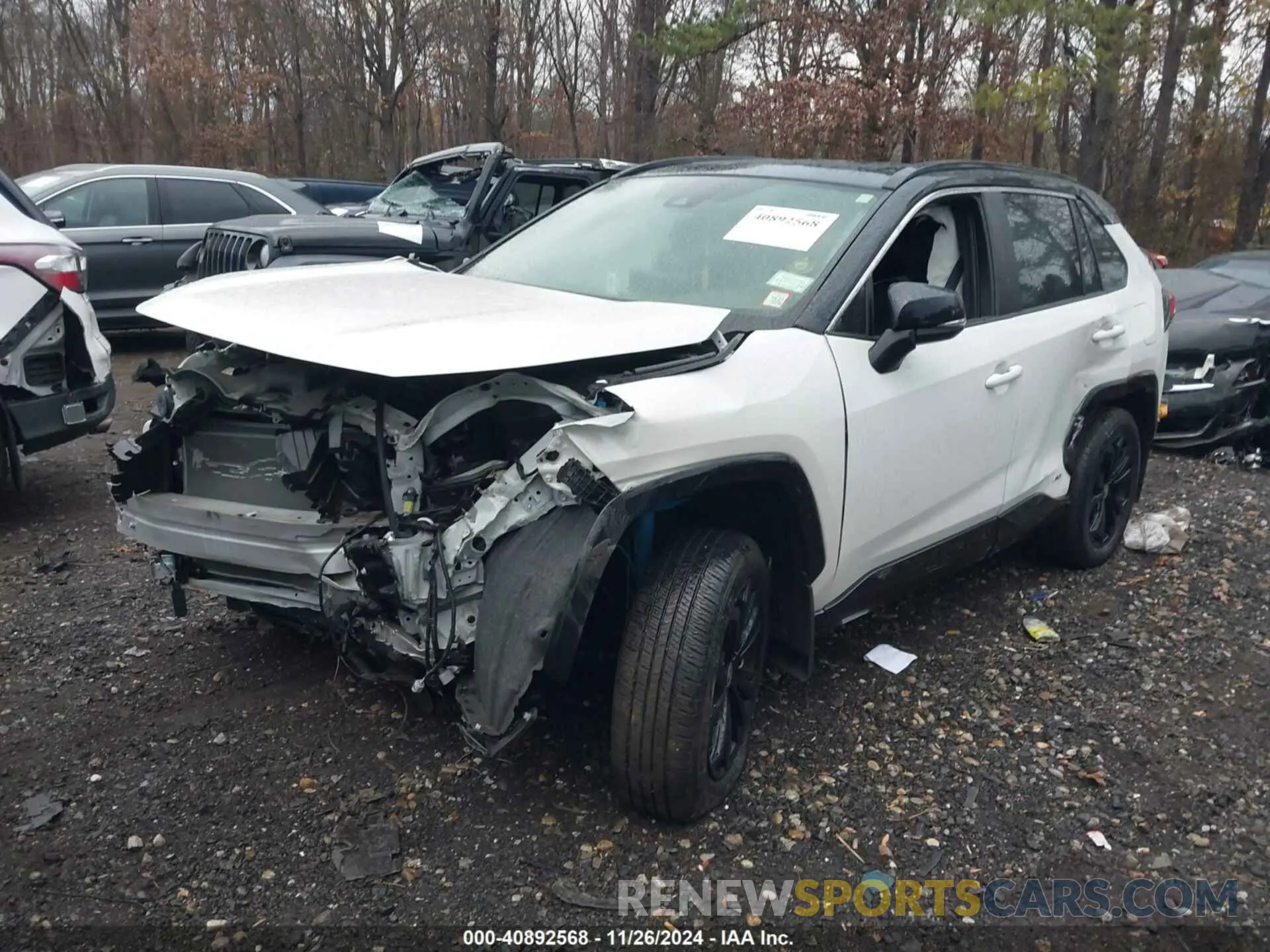 6 fotografías del automóvil dañado JTME6RFV1ND535933 TOYOTA RAV4 HYBRID 2022