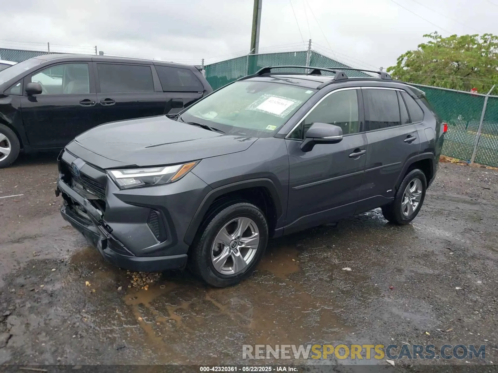 2 fotografías del automóvil dañado JTMRWRFV6ND568122 TOYOTA RAV4 HYBRID 2022