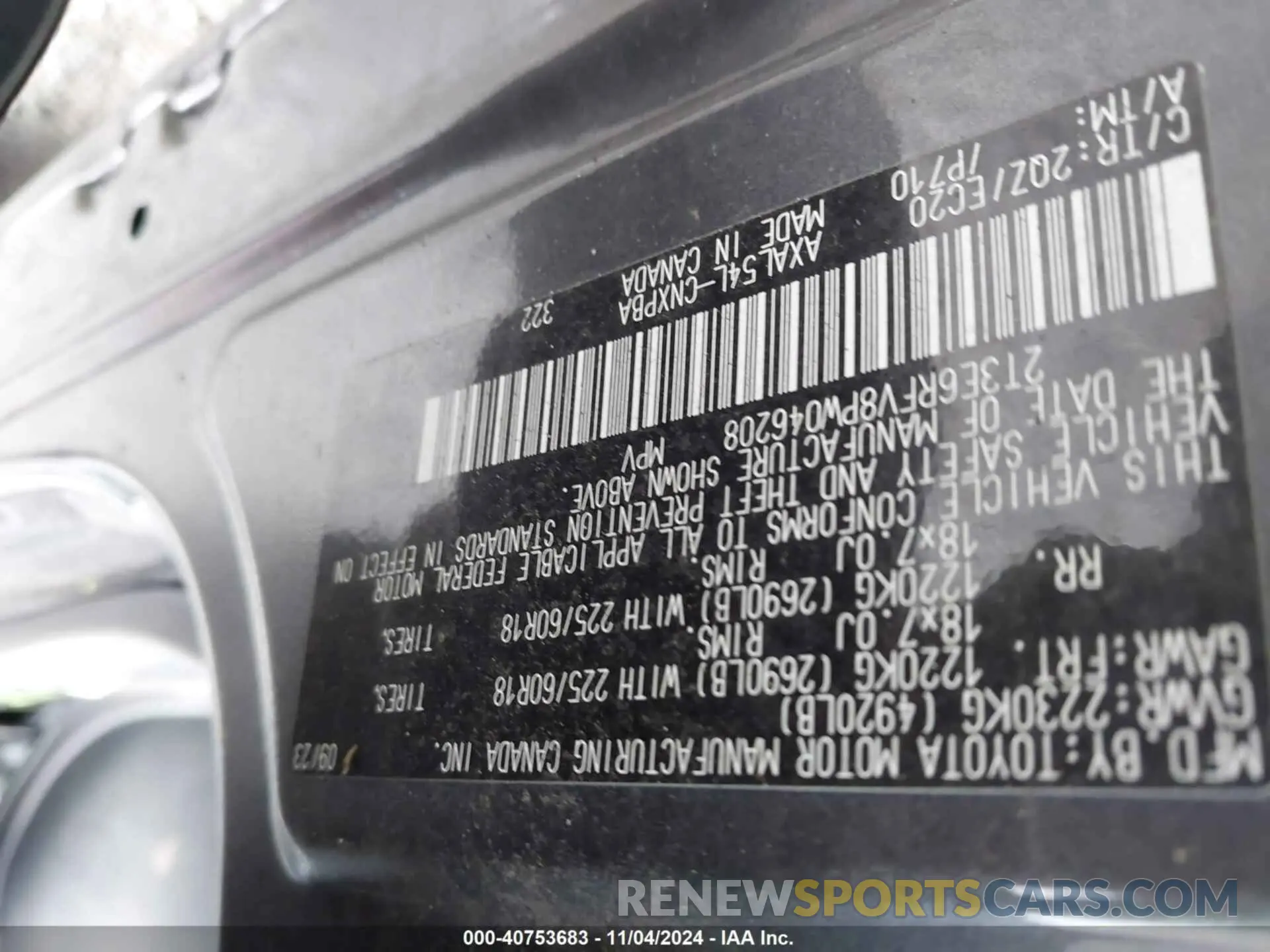 9 fotografías del automóvil dañado 2T3E6RFV8PW046208 TOYOTA RAV4 HYBRID 2023