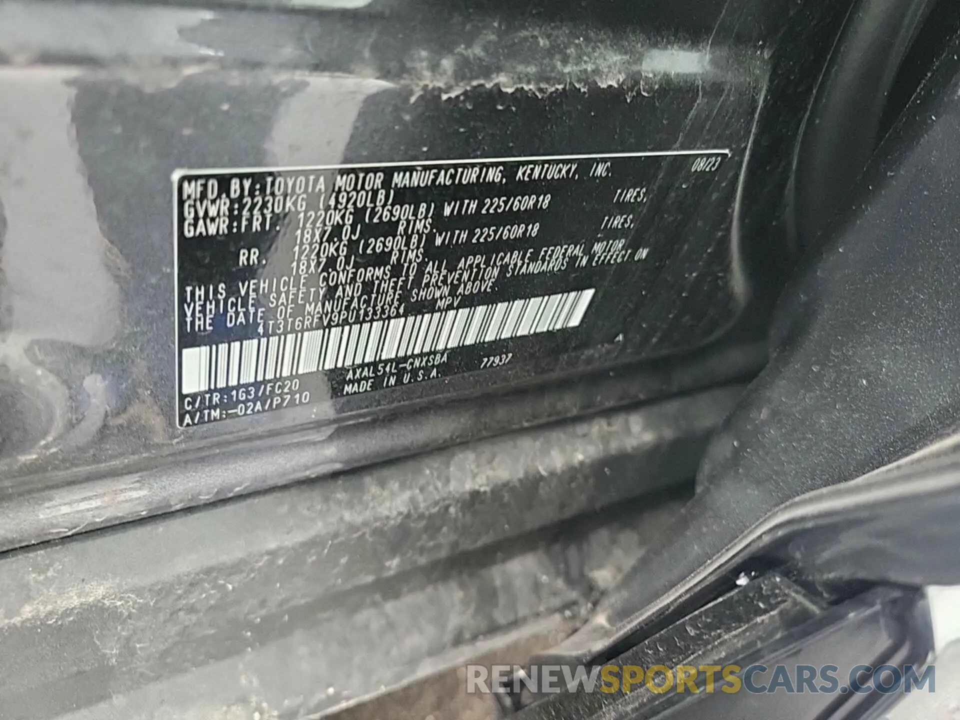 14 fotografías del automóvil dañado 4T3T6RFV9PU133364 TOYOTA RAV4 HYBRID 2023
