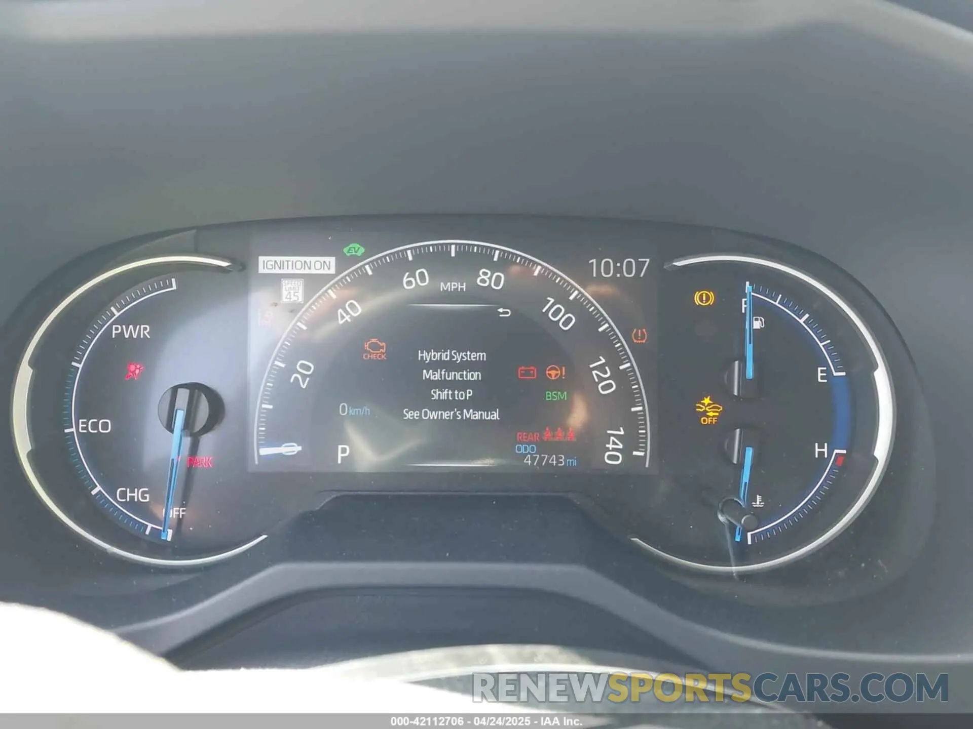 7 fotografías del automóvil dañado JTMB6RFV4PD098886 TOYOTA RAV4 HYBRID 2023