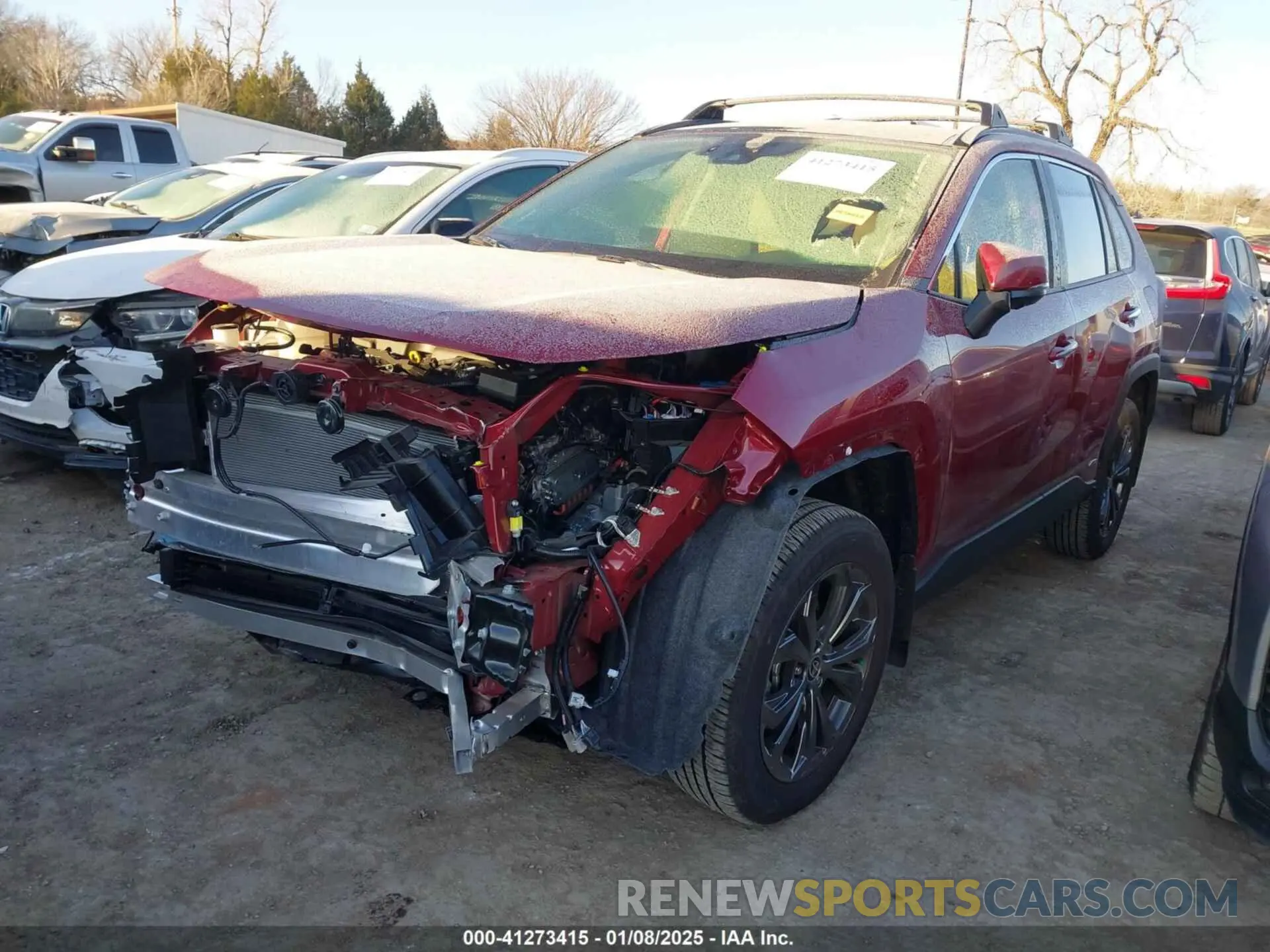 2 fotografías del automóvil dañado JTMD6RFV0PD542046 TOYOTA RAV4 HYBRID 2023