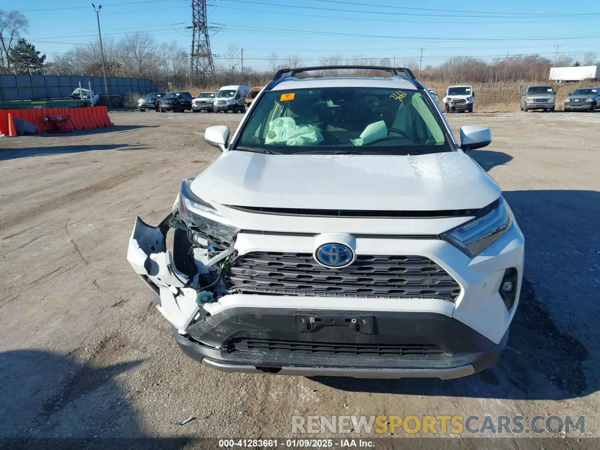 12 fotografías del automóvil dañado JTMD6RFV7PD537250 TOYOTA RAV4 HYBRID 2023