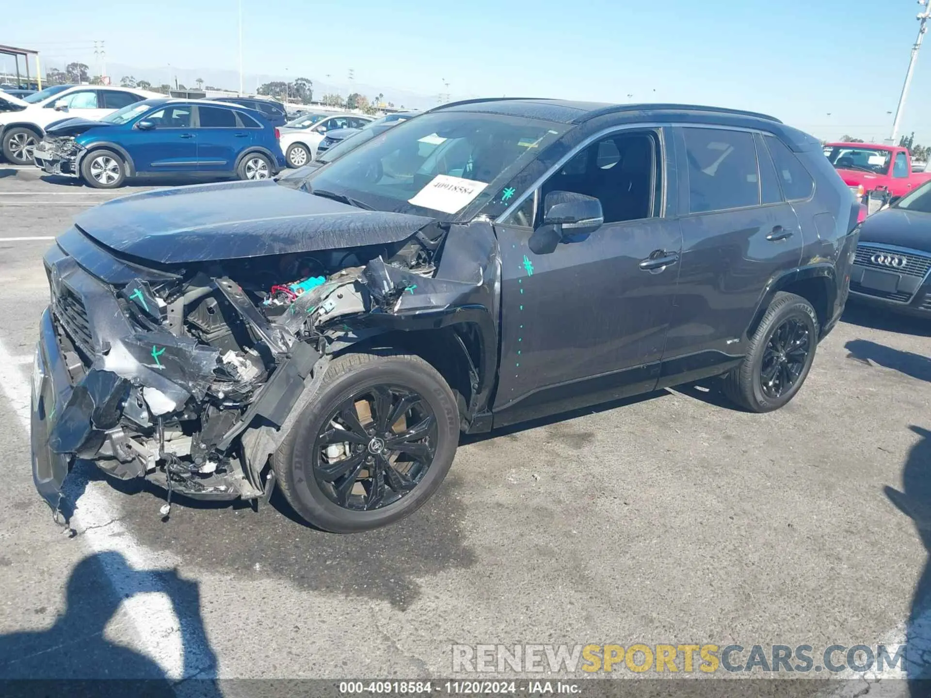 2 fotografías del automóvil dañado JTME6RFV7PJ036669 TOYOTA RAV4 HYBRID 2023