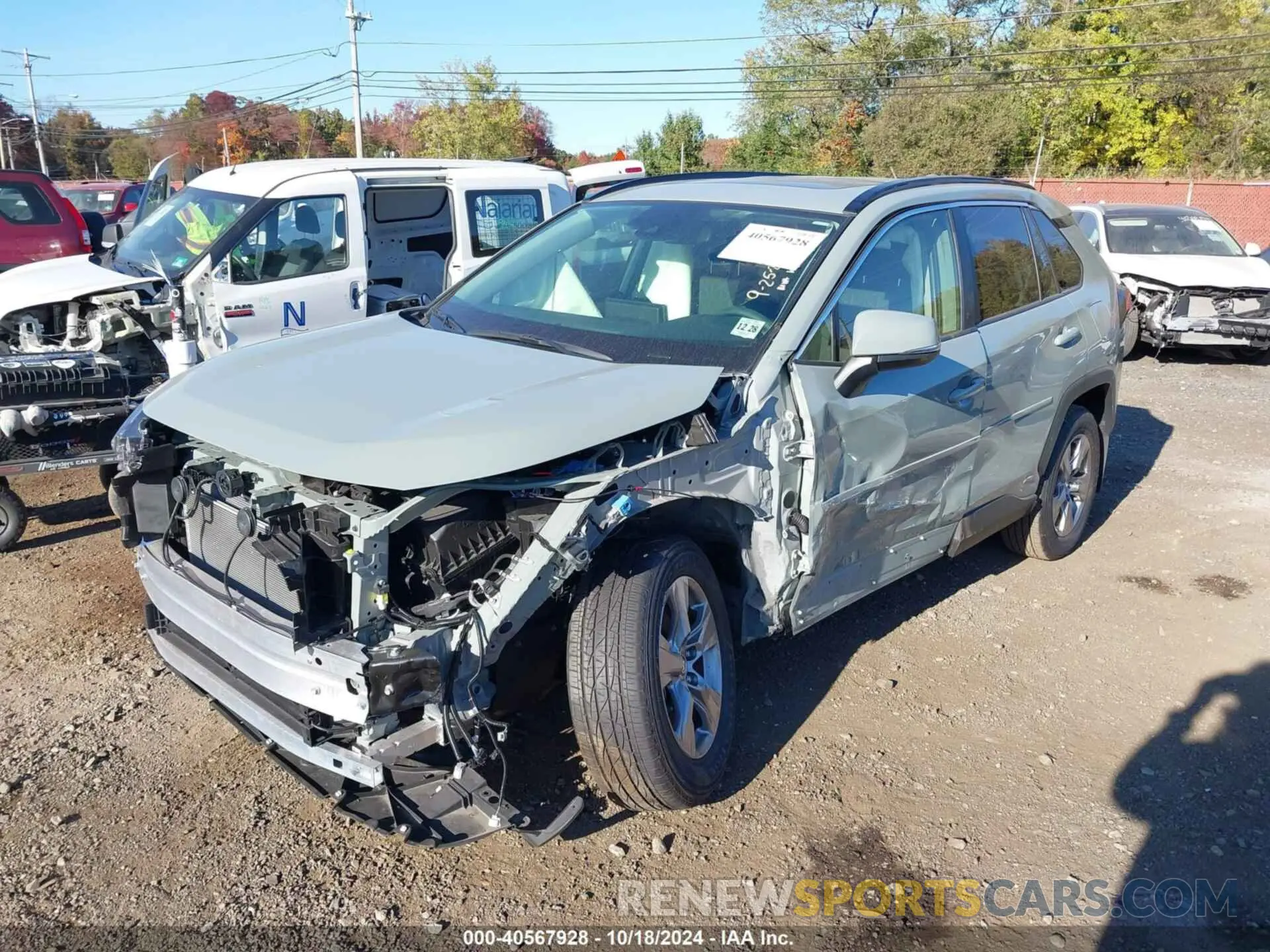 2 fotografías del automóvil dañado JTMRWRFV3PD207143 TOYOTA RAV4 HYBRID 2023