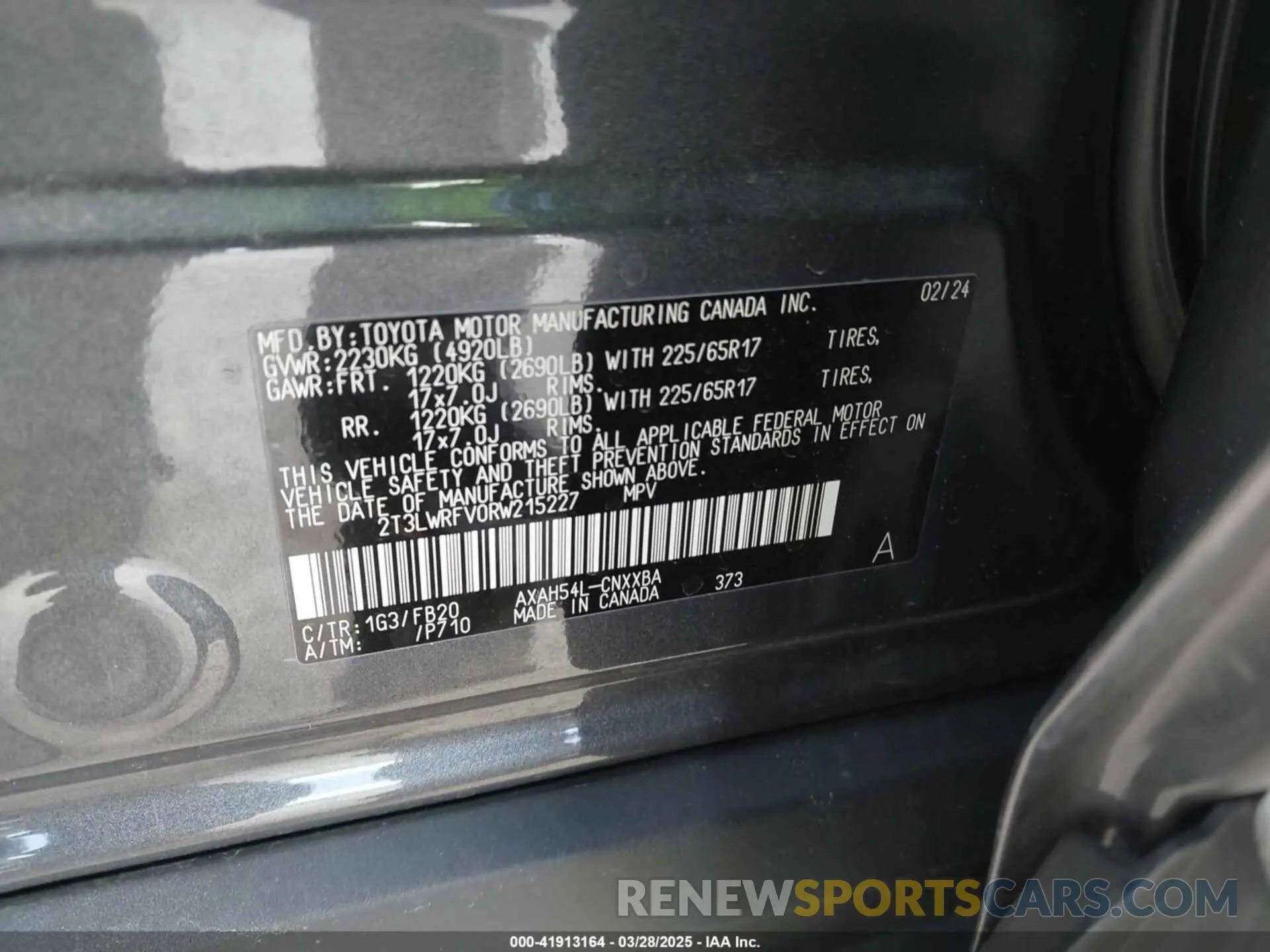 9 fotografías del automóvil dañado 2T3LWRFV0RW215227 TOYOTA RAV4 HYBRID 2024