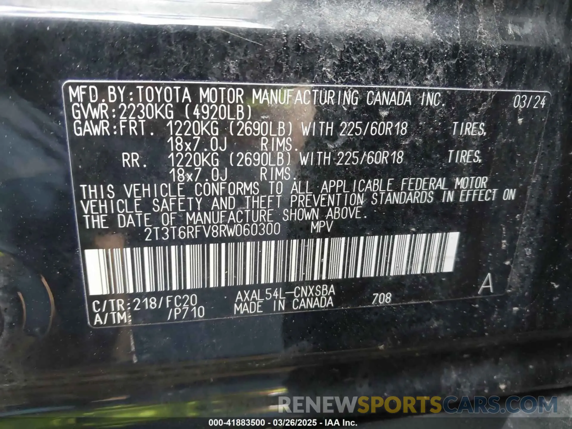 9 fotografías del automóvil dañado 2T3T6RFV8RW060300 TOYOTA RAV4 HYBRID 2024
