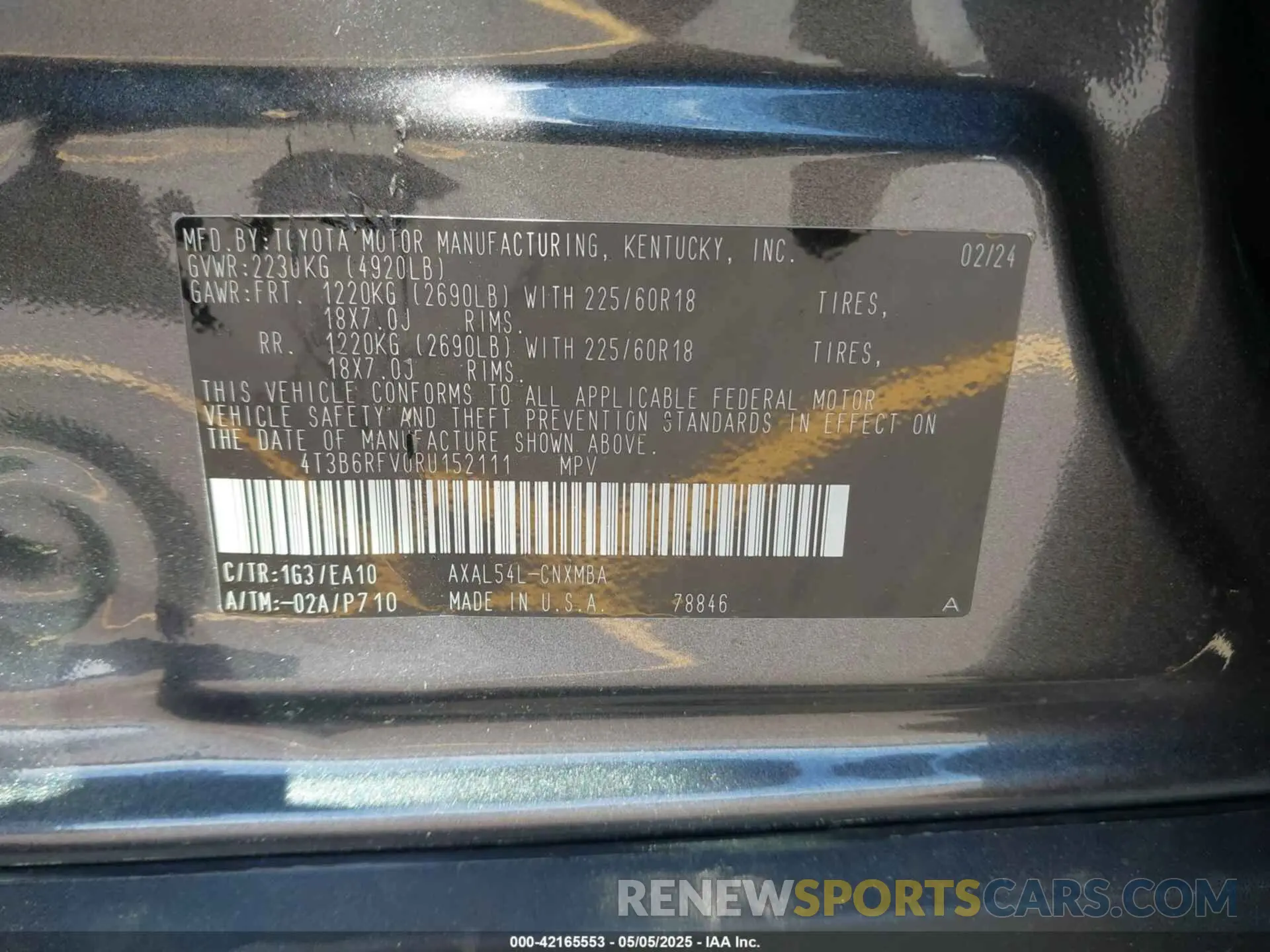 9 fotografías del automóvil dañado 4T3B6RFV0RU152111 TOYOTA RAV4 HYBRID 2024