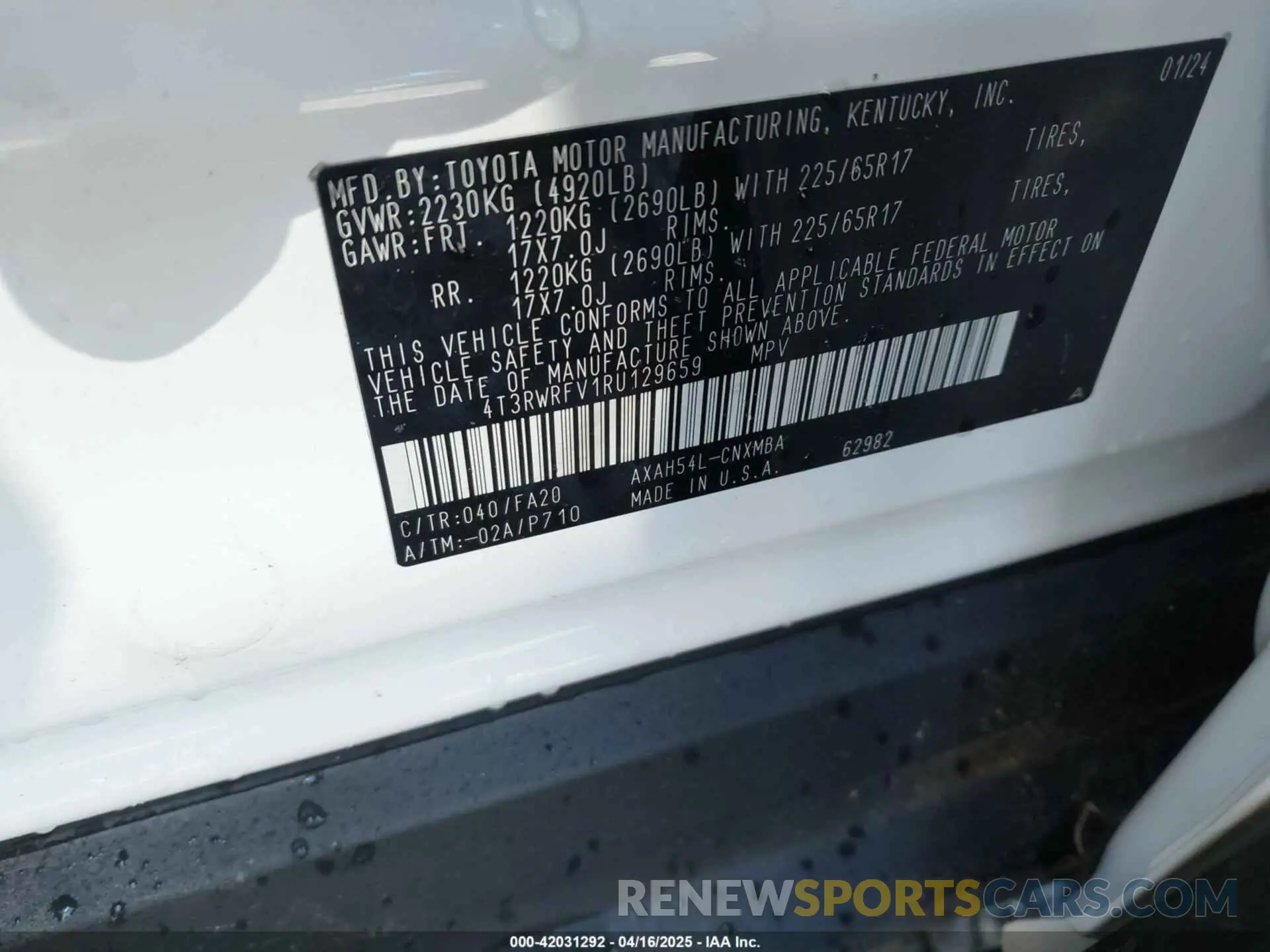 9 fotografías del automóvil dañado 4T3RWRFV1RU129659 TOYOTA RAV4 HYBRID 2024
