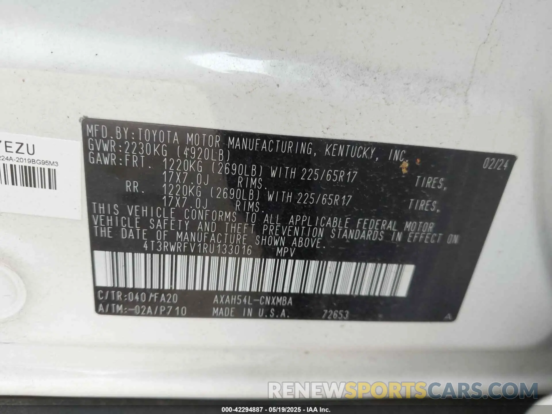 9 fotografías del automóvil dañado 4T3RWRFV1RU133016 TOYOTA RAV4 HYBRID 2024