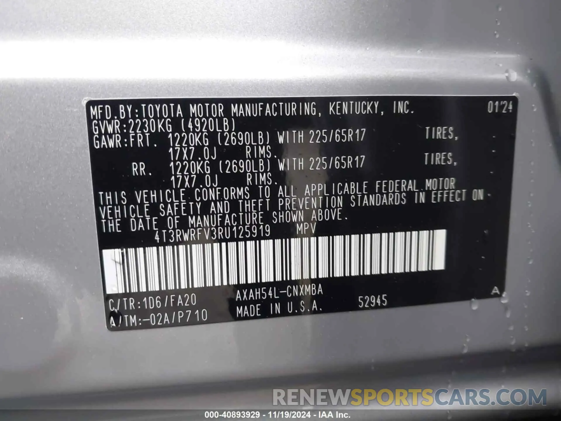 9 fotografías del automóvil dañado 4T3RWRFV3RU125919 TOYOTA RAV4 HYBRID 2024