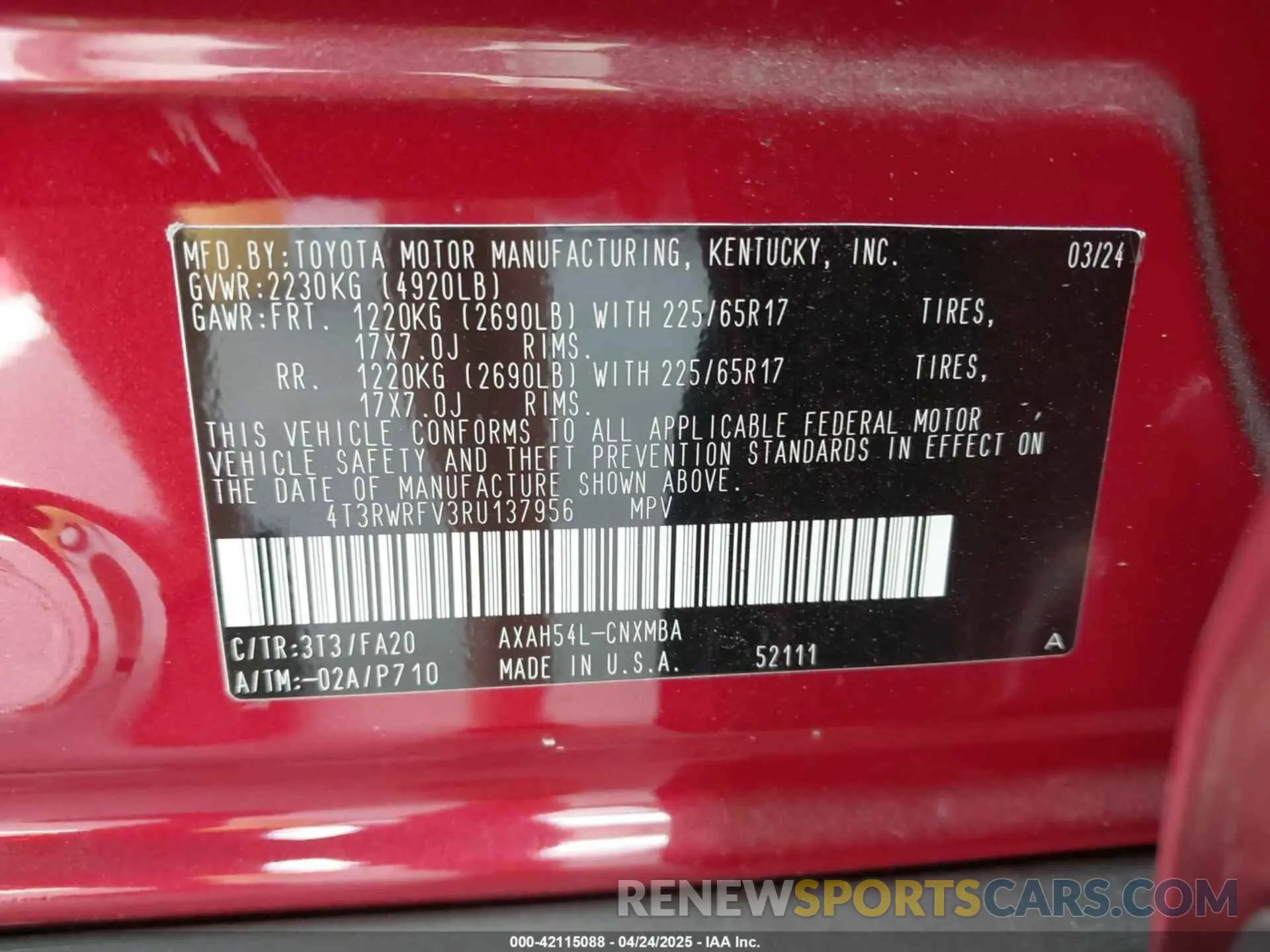 9 fotografías del automóvil dañado 4T3RWRFV3RU137956 TOYOTA RAV4 HYBRID 2024