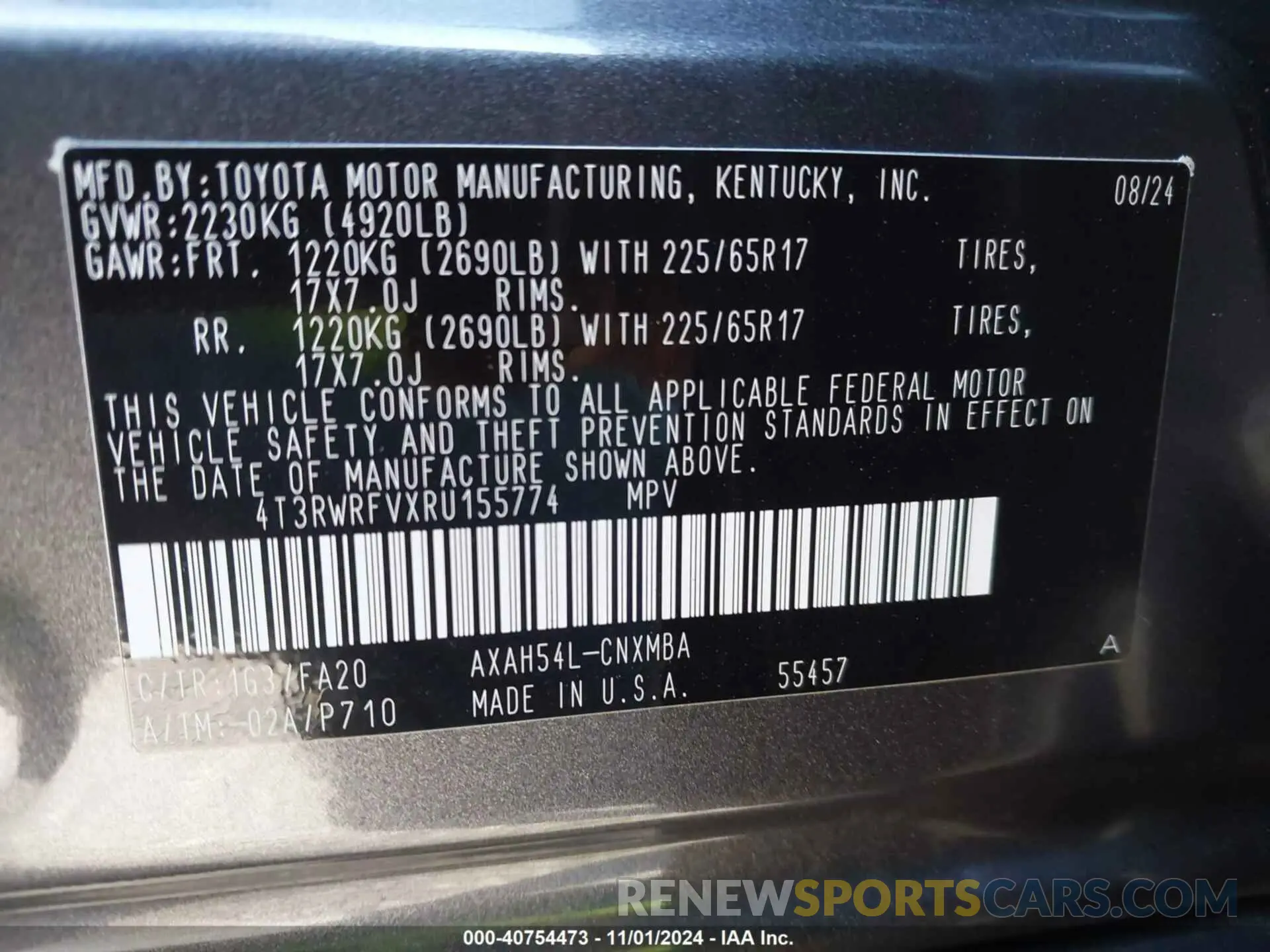9 fotografías del automóvil dañado 4T3RWRFVXRU155774 TOYOTA RAV4 HYBRID 2024