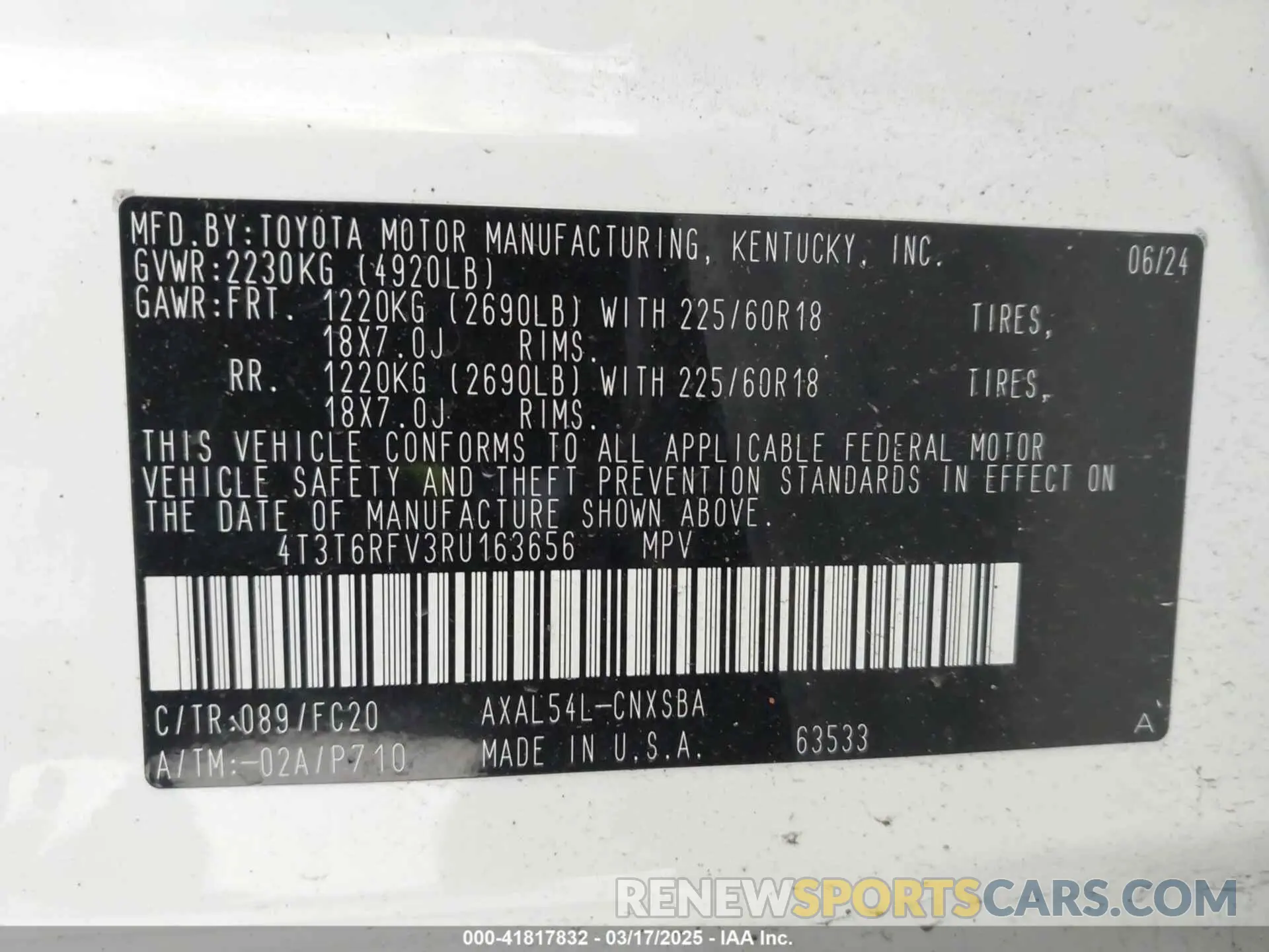 9 fotografías del automóvil dañado 4T3T6RFV3RU163656 TOYOTA RAV4 HYBRID 2024