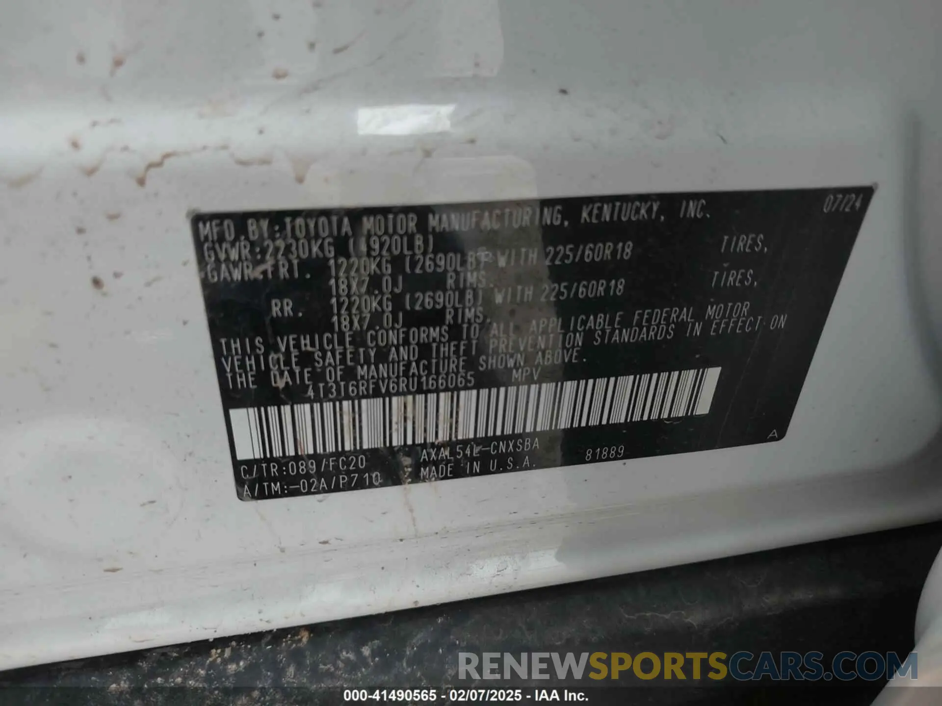 9 fotografías del automóvil dañado 4T3T6RFV6RU166065 TOYOTA RAV4 HYBRID 2024