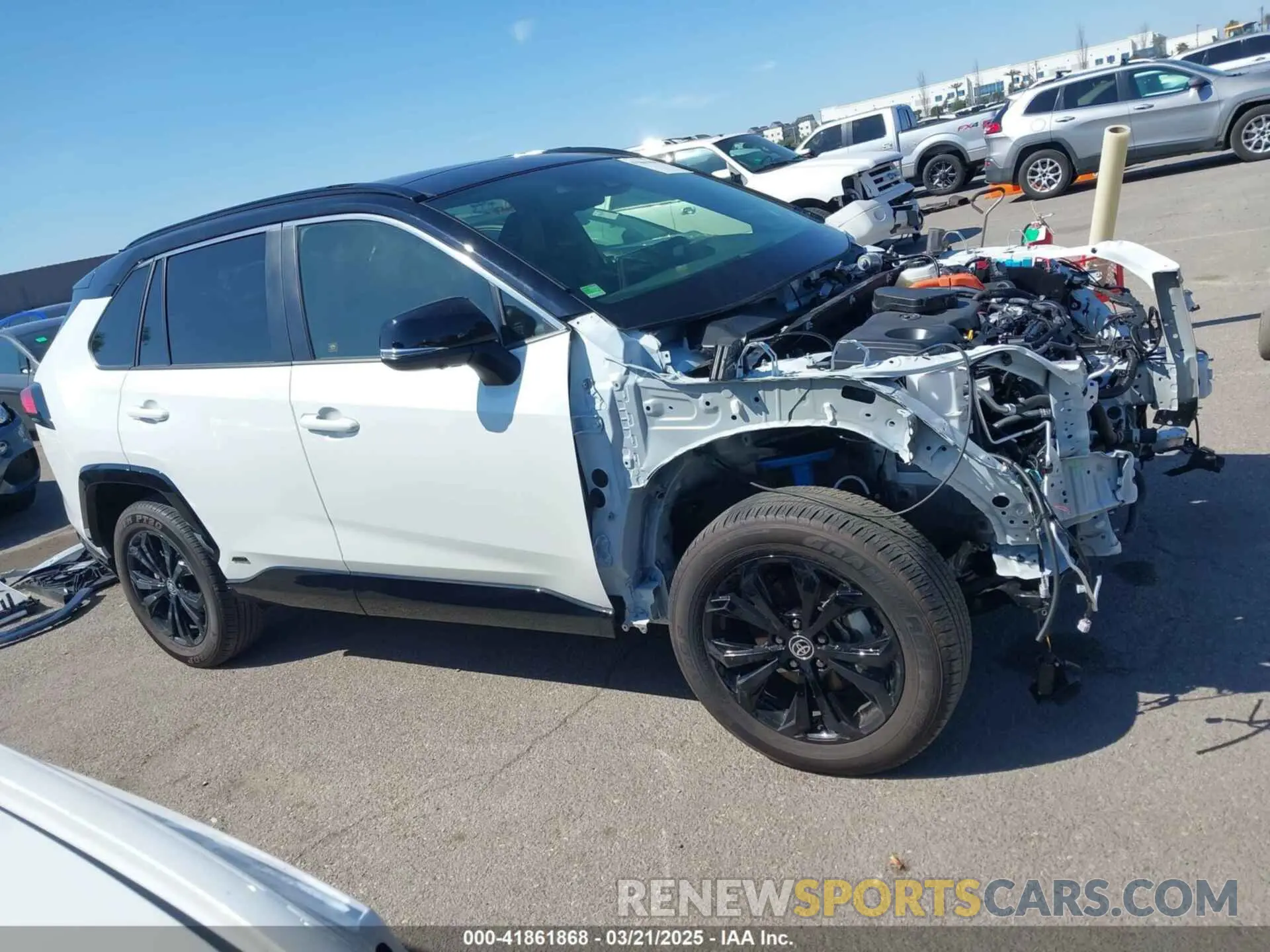 14 fotografías del automóvil dañado JTME6RFV3RD549984 TOYOTA RAV4 HYBRID 2024