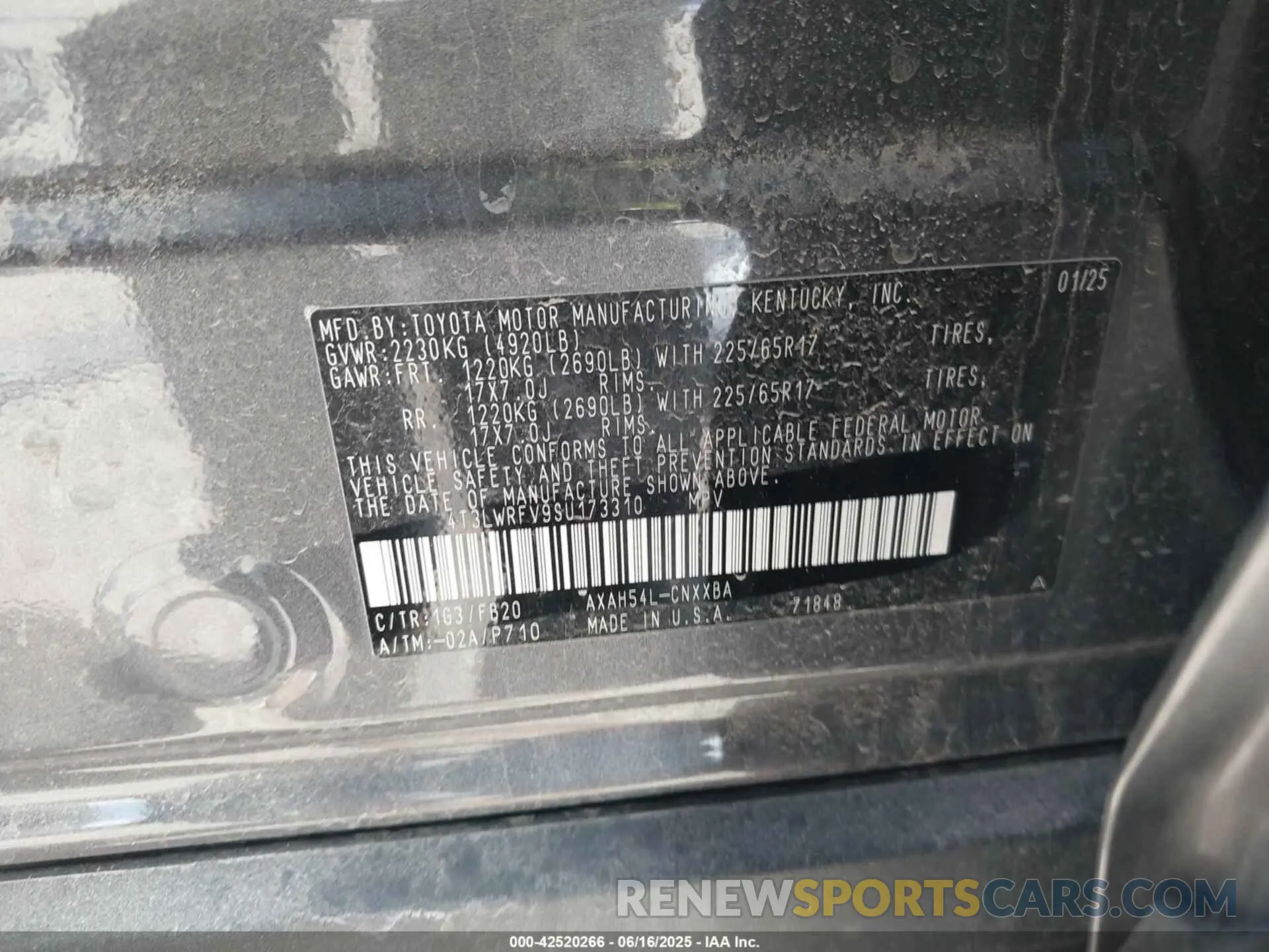 9 fotografías del automóvil dañado 4T3LWRFV9SU173310 TOYOTA RAV4 HYBRID 2025