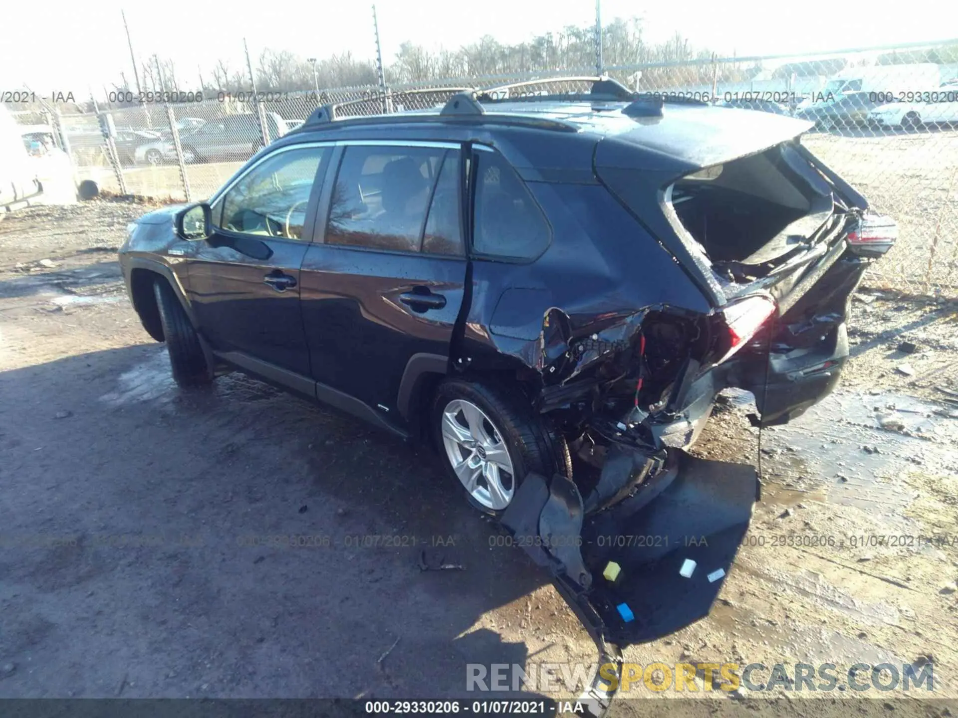 3 fotografías del automóvil dañado JTMR6RFV0MD506438 TOYOTA RAV4 HYBRID XLE AWD 2021