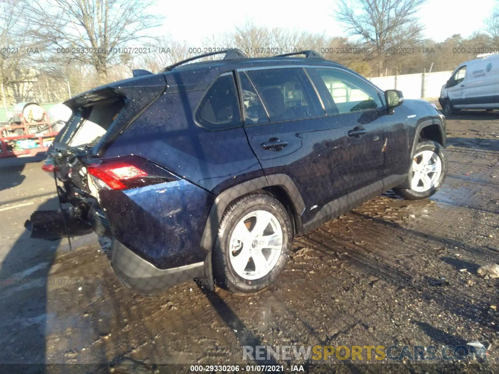 4 fotografías del automóvil dañado JTMR6RFV0MD506438 TOYOTA RAV4 HYBRID XLE AWD 2021