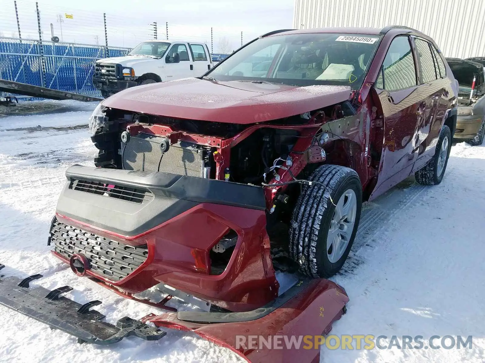 2 fotografías del automóvil dañado 2T3B1RFV6KC021755 TOYOTA RAV4 LE 2019
