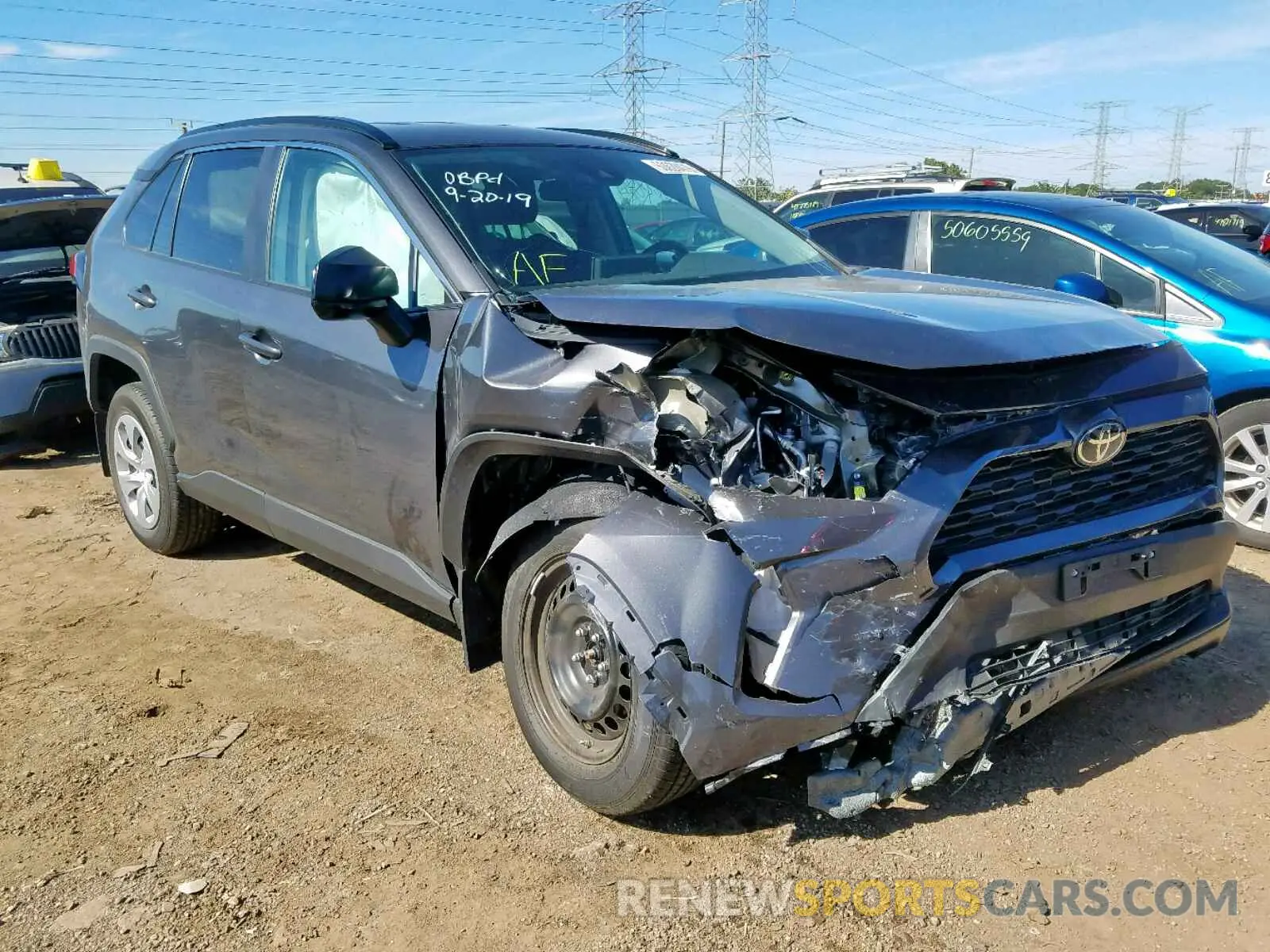 1 fotografías del automóvil dañado 2T3F1RFV6KW064766 TOYOTA RAV4 LE 2019