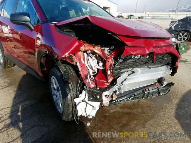 9 fotografías del automóvil dañado 2T3F1RFV6KW077971 TOYOTA RAV4 LE 2019