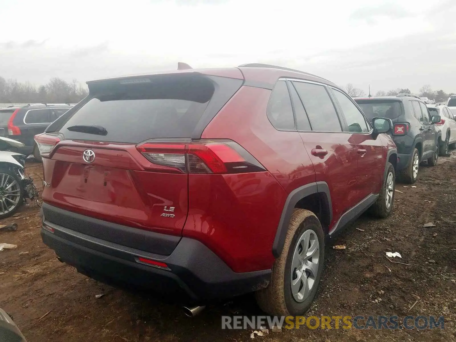 4 fotografías del automóvil dañado 2T3F1RFV7KW031310 TOYOTA RAV4 LE 2019