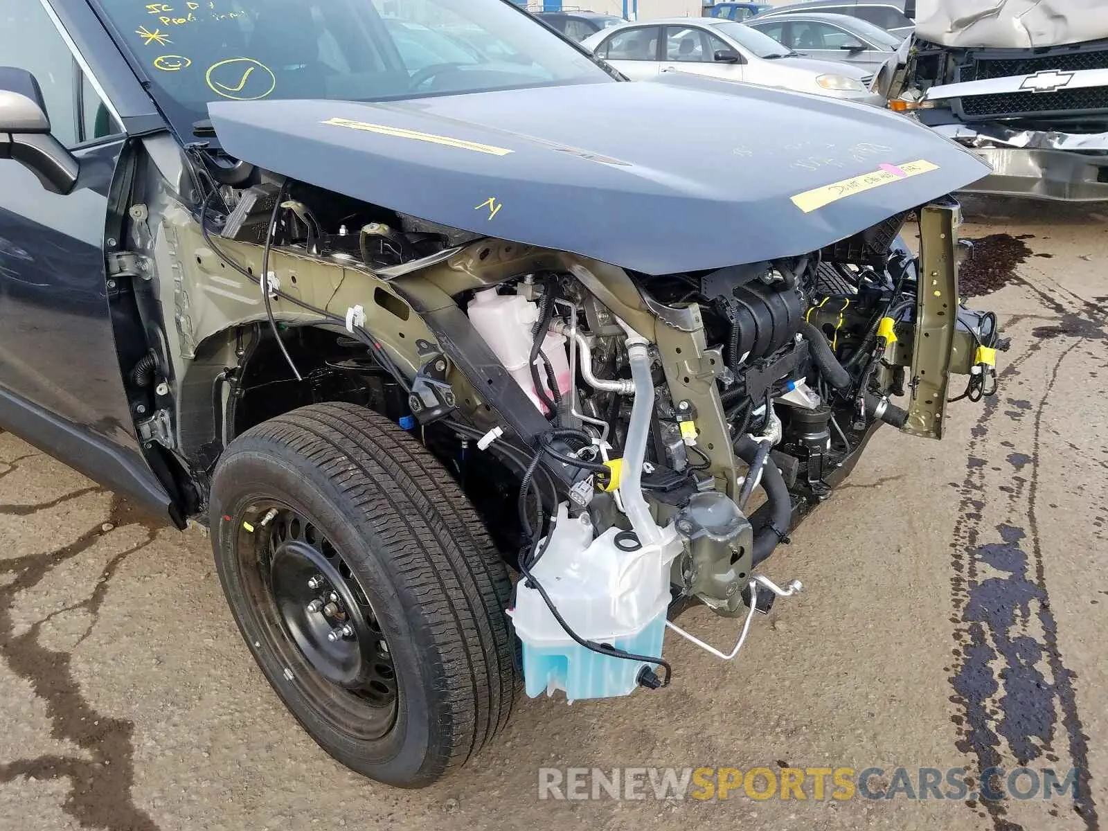 9 fotografías del automóvil dañado 2T3G1RFV0KW083866 TOYOTA RAV4 LE 2019