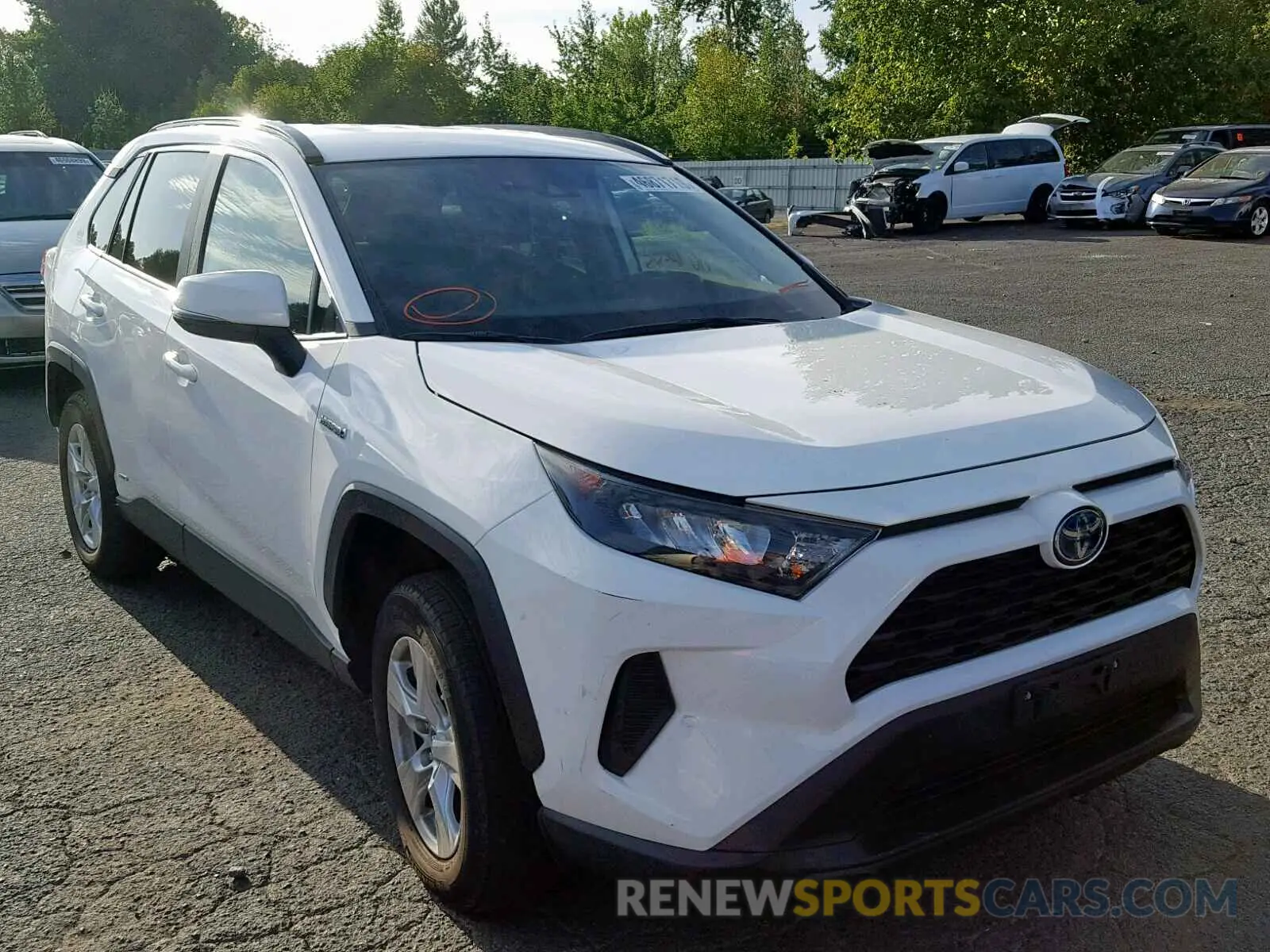 1 fotografías del automóvil dañado 2T3MWRFV3KW013847 TOYOTA RAV4 LE 2019