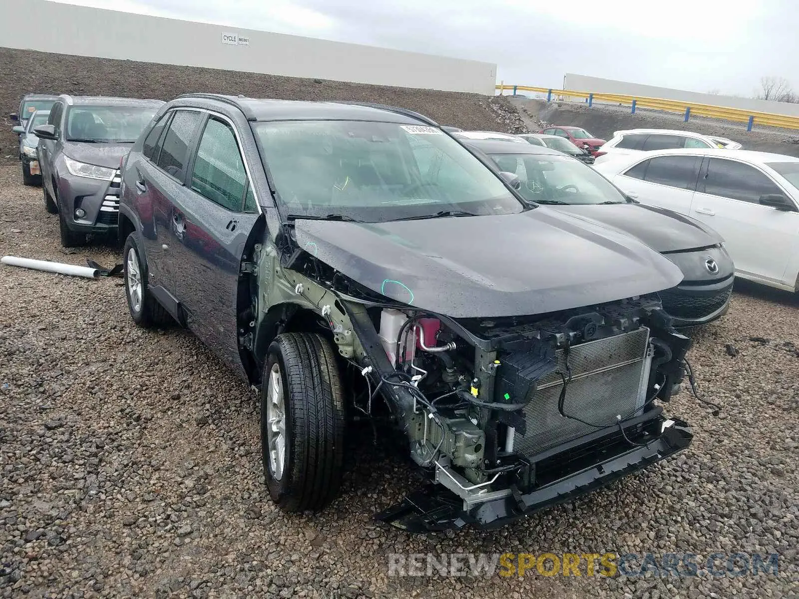 1 fotografías del automóvil dañado 2T3MWRFV6KW004463 TOYOTA RAV4 LE 2019