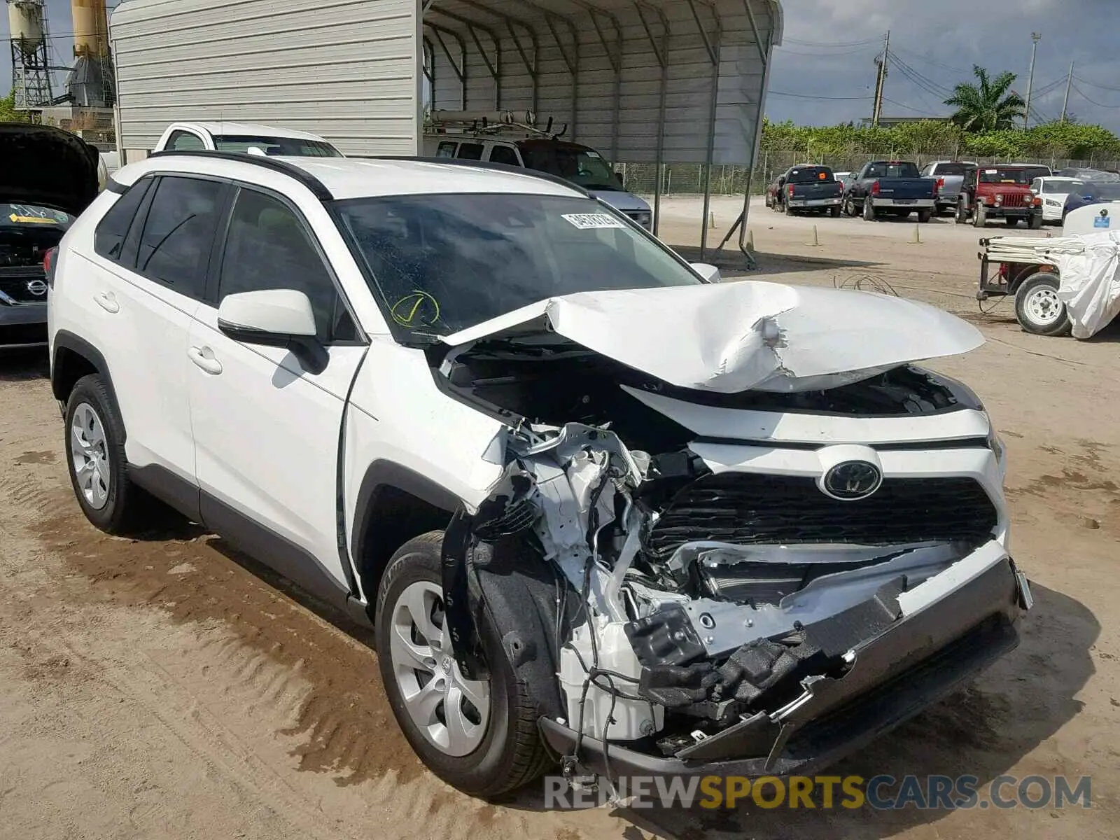 1 fotografías del automóvil dañado JTMK1RFV9KJ005126 TOYOTA RAV4 LE 2019