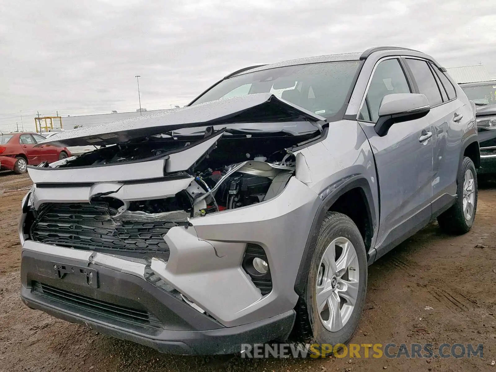 2 fotografías del automóvil dañado 2T3P1RFV4KW044665 TOYOTA RAV4 XLE 2019