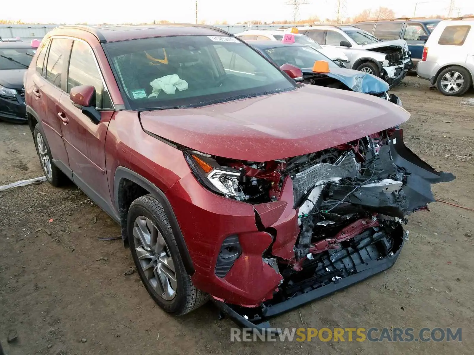 1 fotografías del automóvil dañado JTMA1RFV5KD045178 TOYOTA RAV4 XLE P 2019