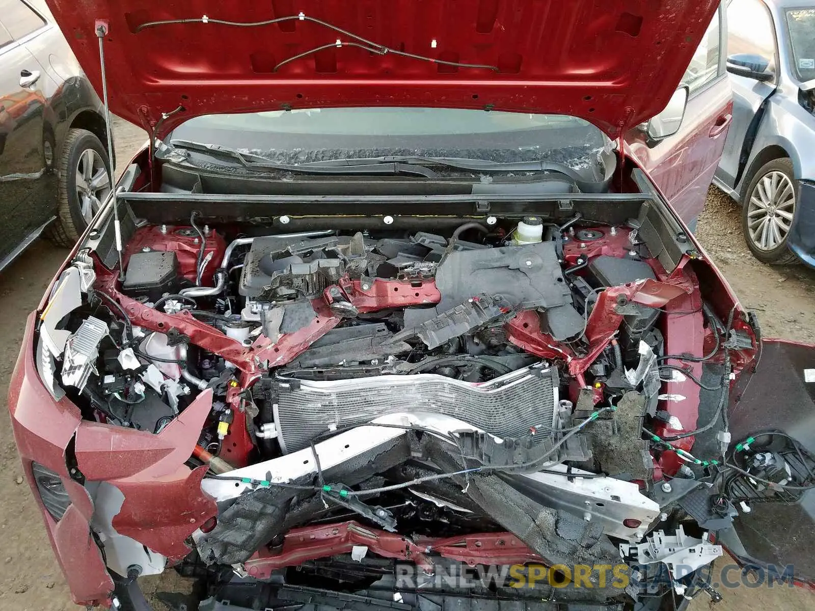 7 fotografías del automóvil dañado JTMA1RFV5KD045178 TOYOTA RAV4 XLE P 2019