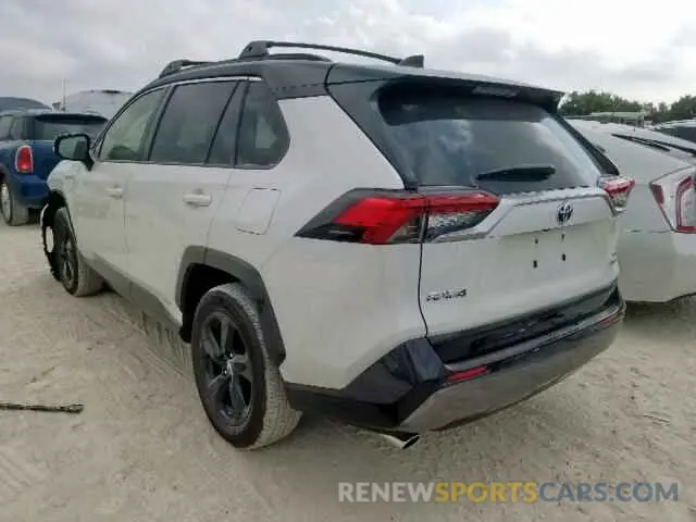 3 fotografías del automóvil dañado JTMEWRFV5KJ021192 TOYOTA RAV4 XSE 2019