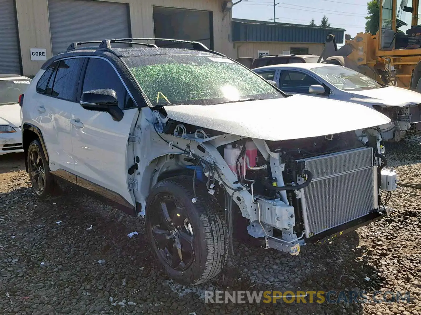 1 fotografías del automóvil dañado JTMEWRFV6KD504401 TOYOTA RAV4 XSE 2019