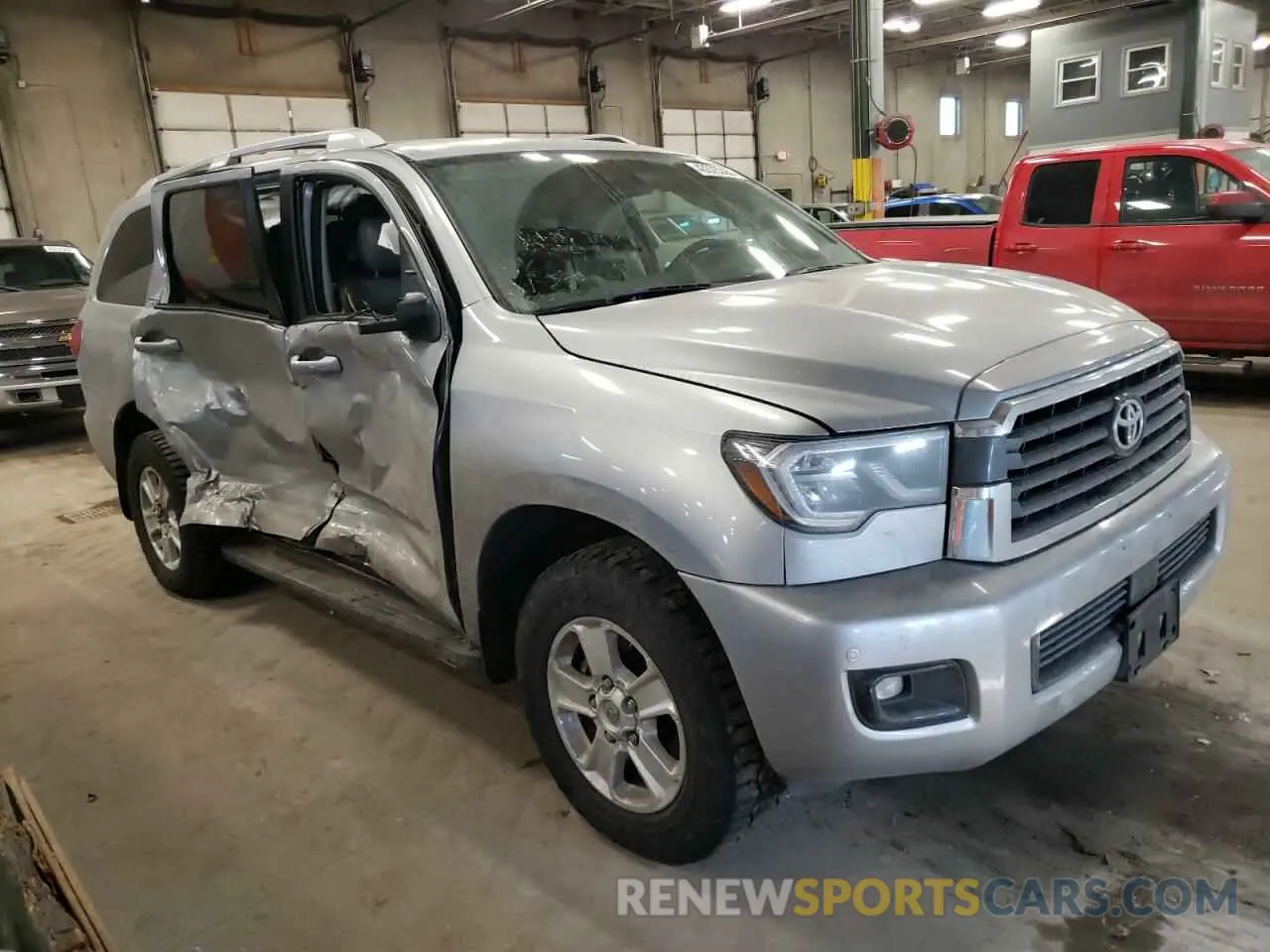 4 fotografías del automóvil dañado 5TDBY5G15KS168276 TOYOTA SEQUOIA 2019
