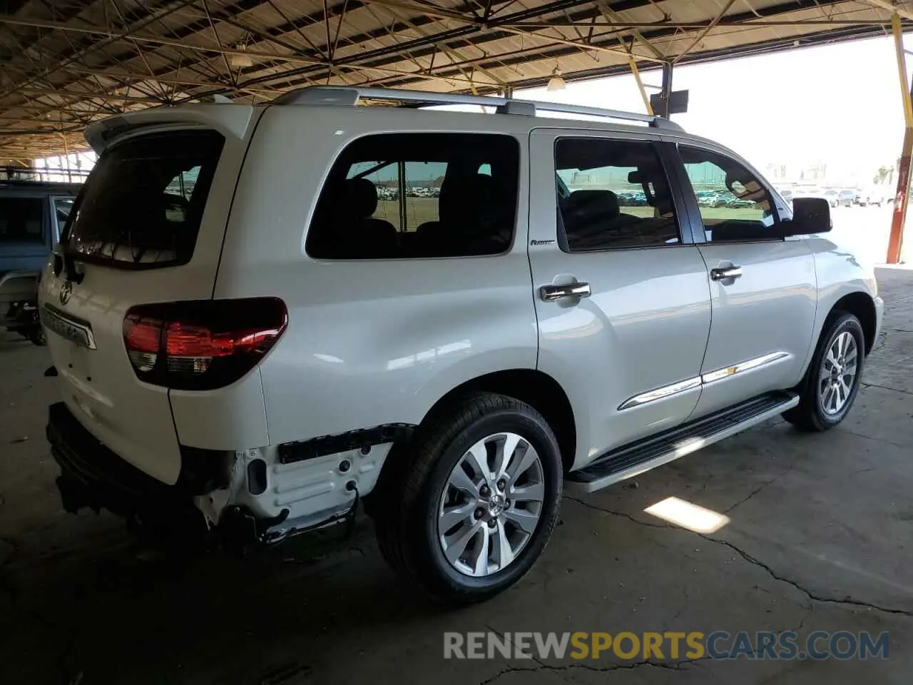 3 fotografías del automóvil dañado 5TDDY5G10KS173524 TOYOTA SEQUOIA 2019