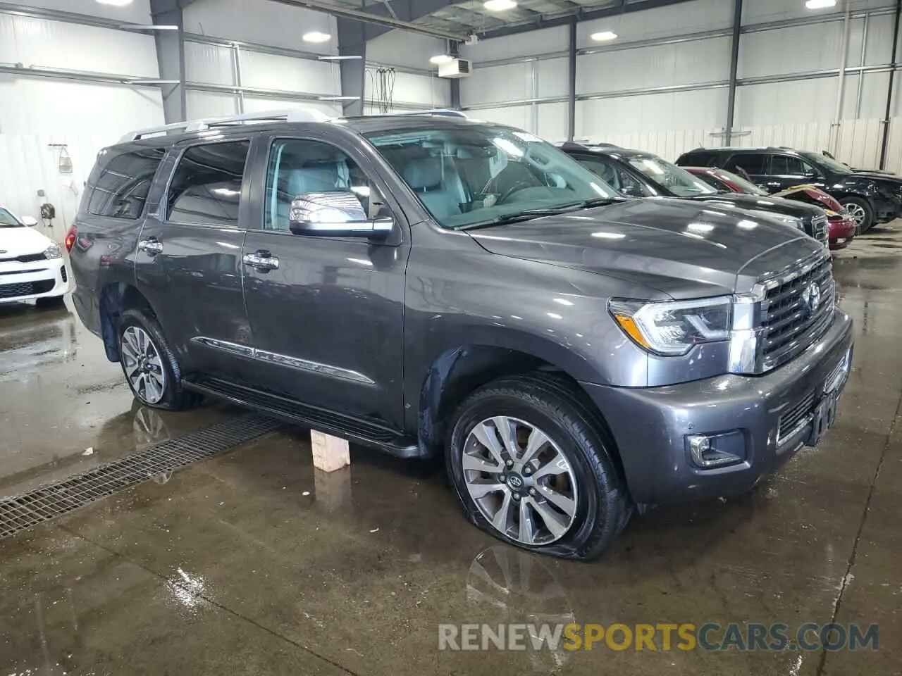 4 fotografías del automóvil dañado 5TDJY5G10KS173378 TOYOTA SEQUOIA 2019