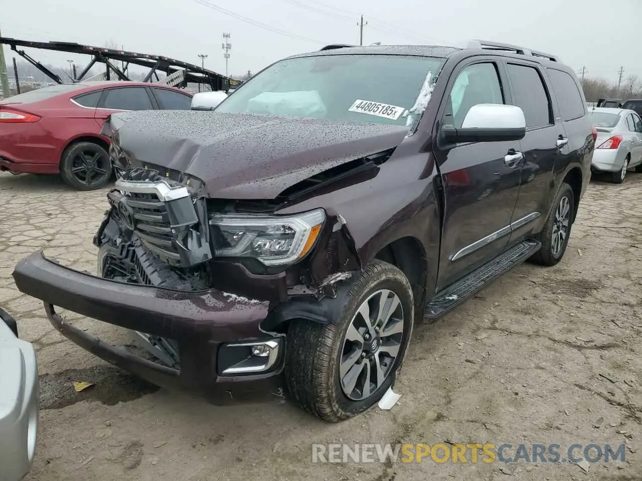 1 fotografías del automóvil dañado 5TDJY5G15KS165406 TOYOTA SEQUOIA 2019