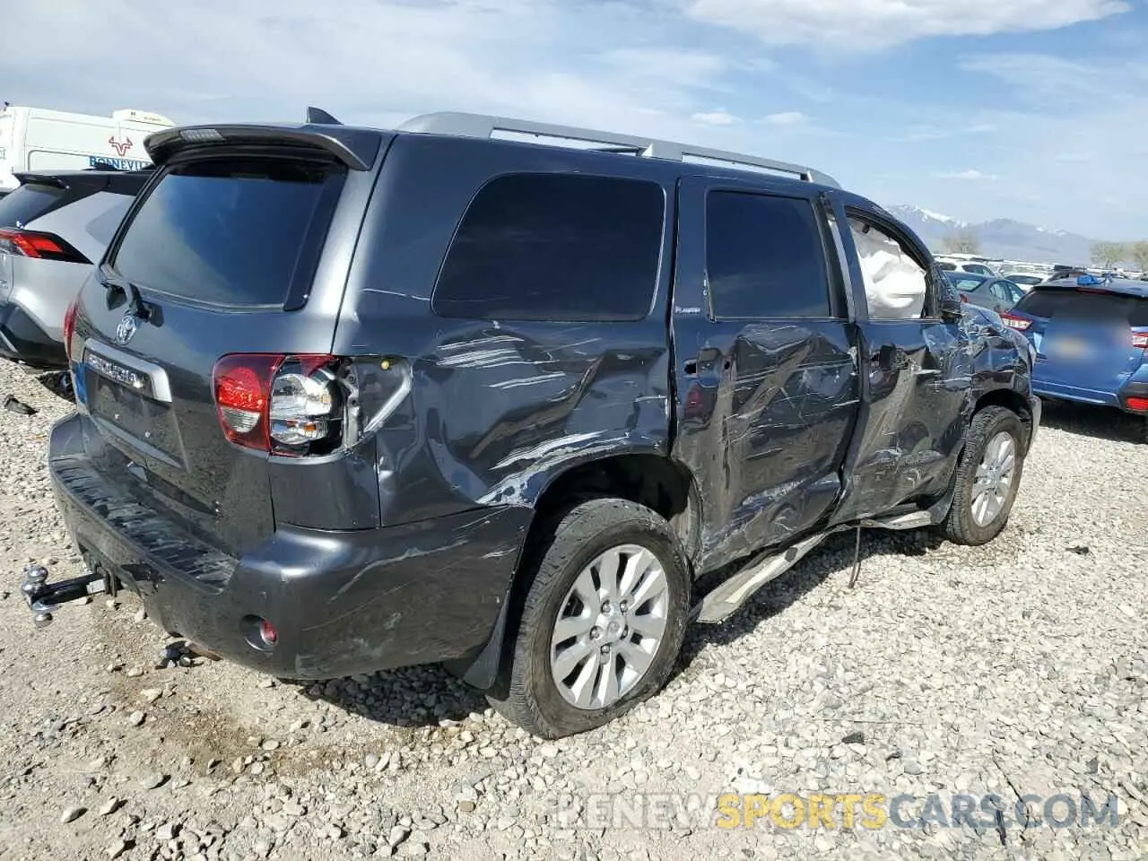3 fotografías del automóvil dañado 5TDDY5G12LS177253 TOYOTA SEQUOIA 2020