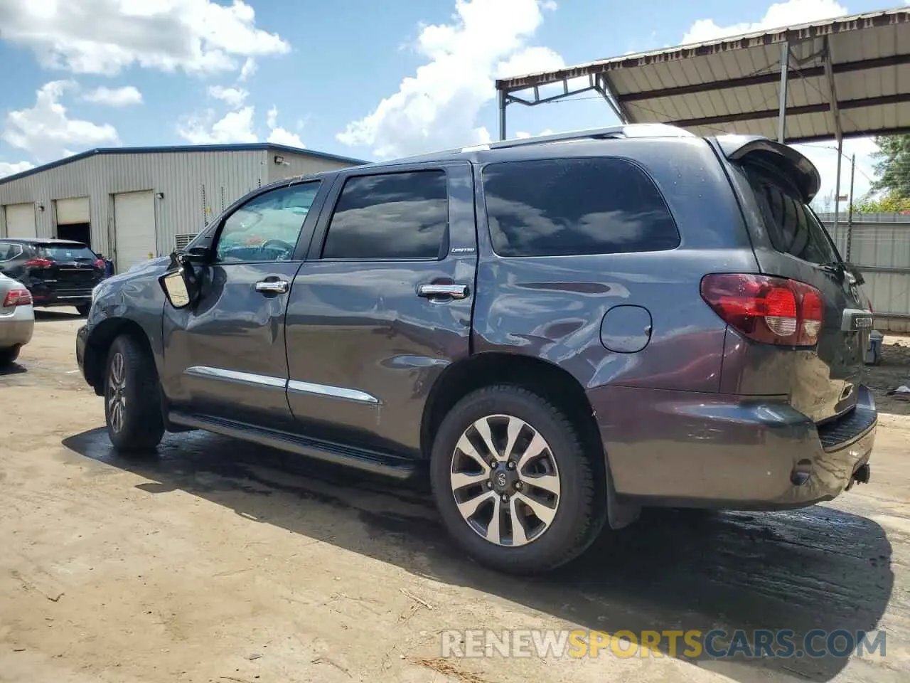 2 fotografías del automóvil dañado 5TDKY5G17LS074238 TOYOTA SEQUOIA 2020
