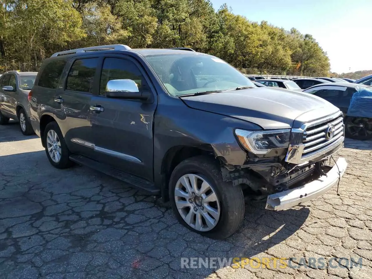 4 fotografías del automóvil dañado 5TDGY5A19MS076167 TOYOTA SEQUOIA 2021