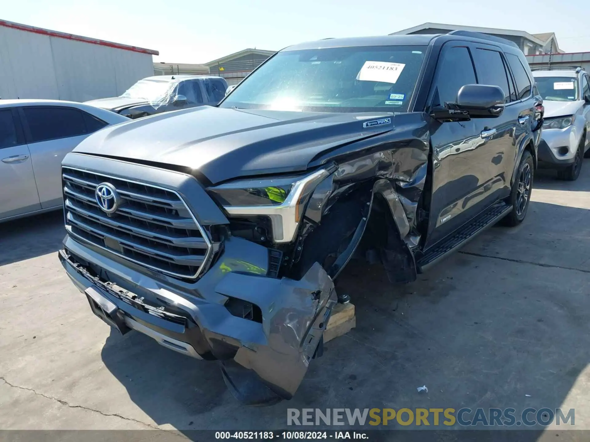 2 fotografías del automóvil dañado 7SVAAAAA8PX001323 TOYOTA SEQUOIA 2023