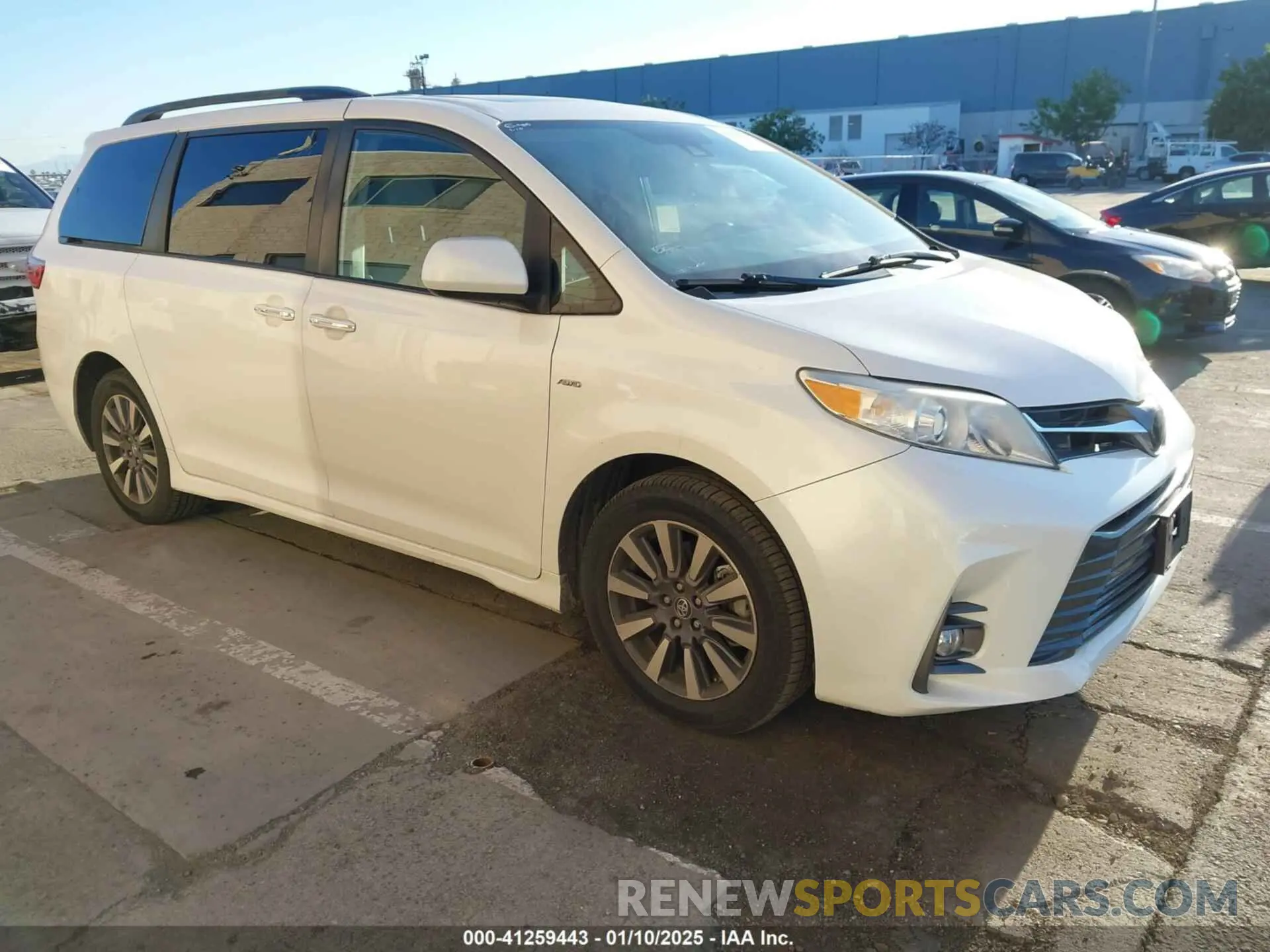 1 fotografías del automóvil dañado 5TDDZ3DC3KS220990 TOYOTA SIENNA 2019
